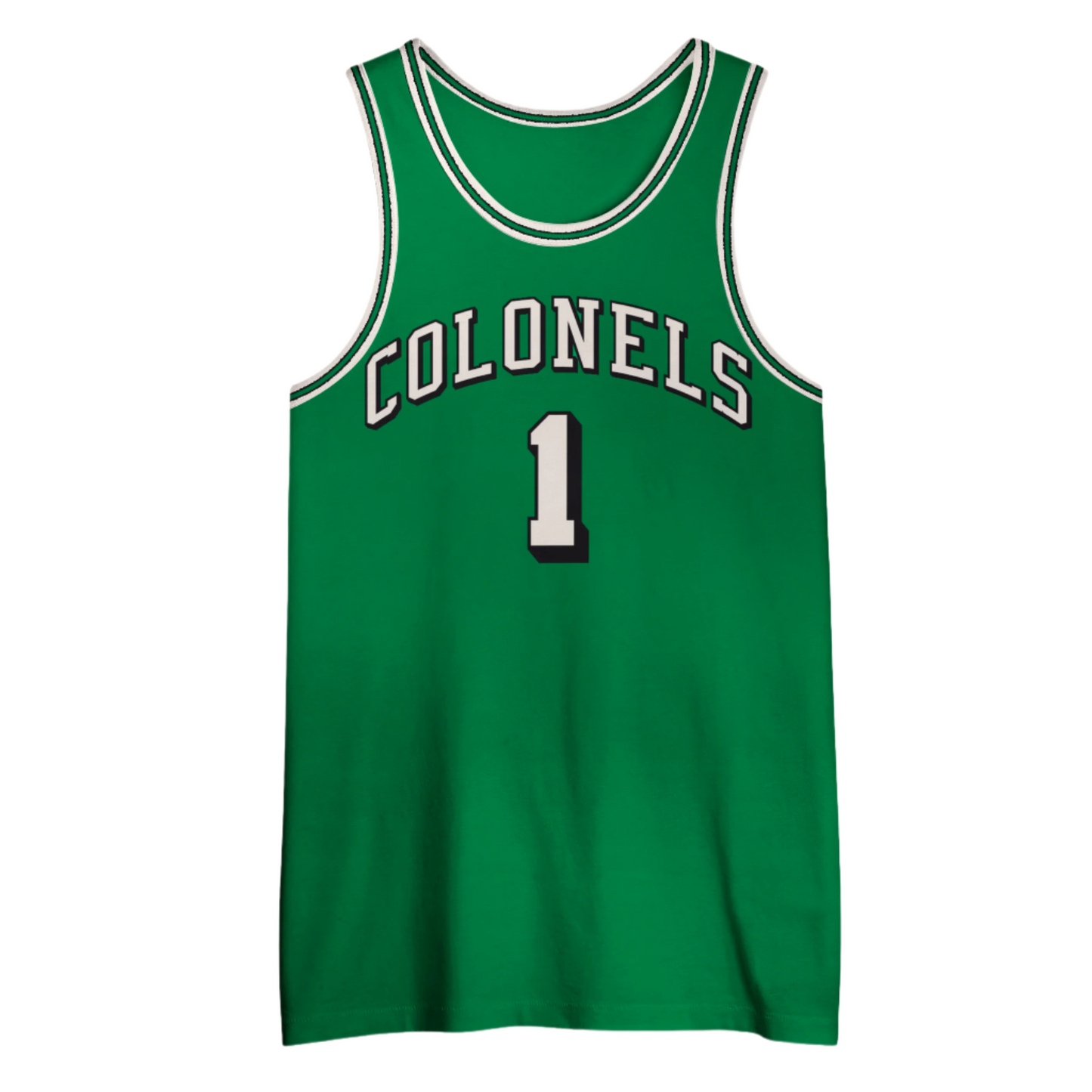 Green Kentucky Colonels Jersey from the historic ABA-NBA merger era