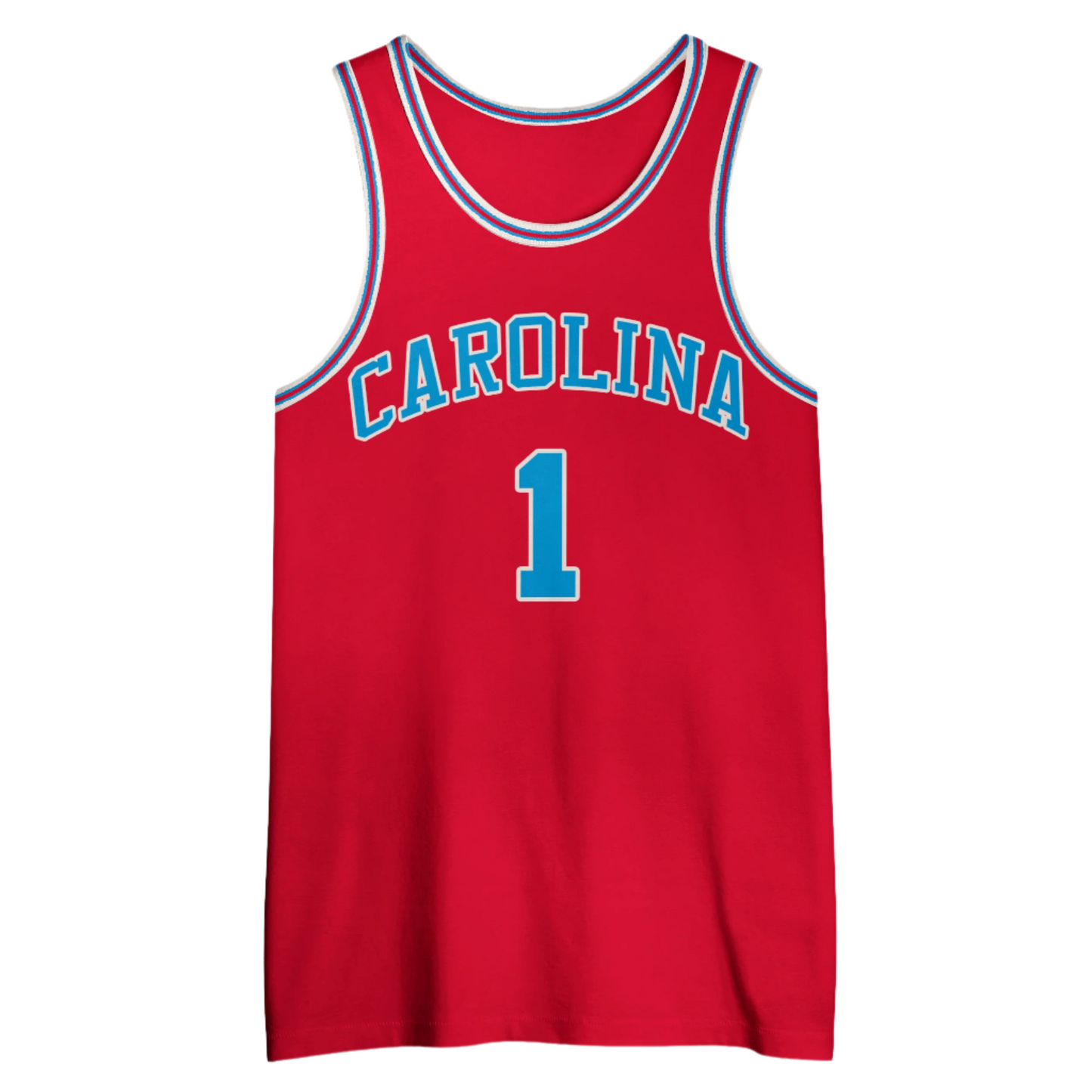 Red Carolina Cougars Jersey featuring the number 1, inspired by Larry Brown