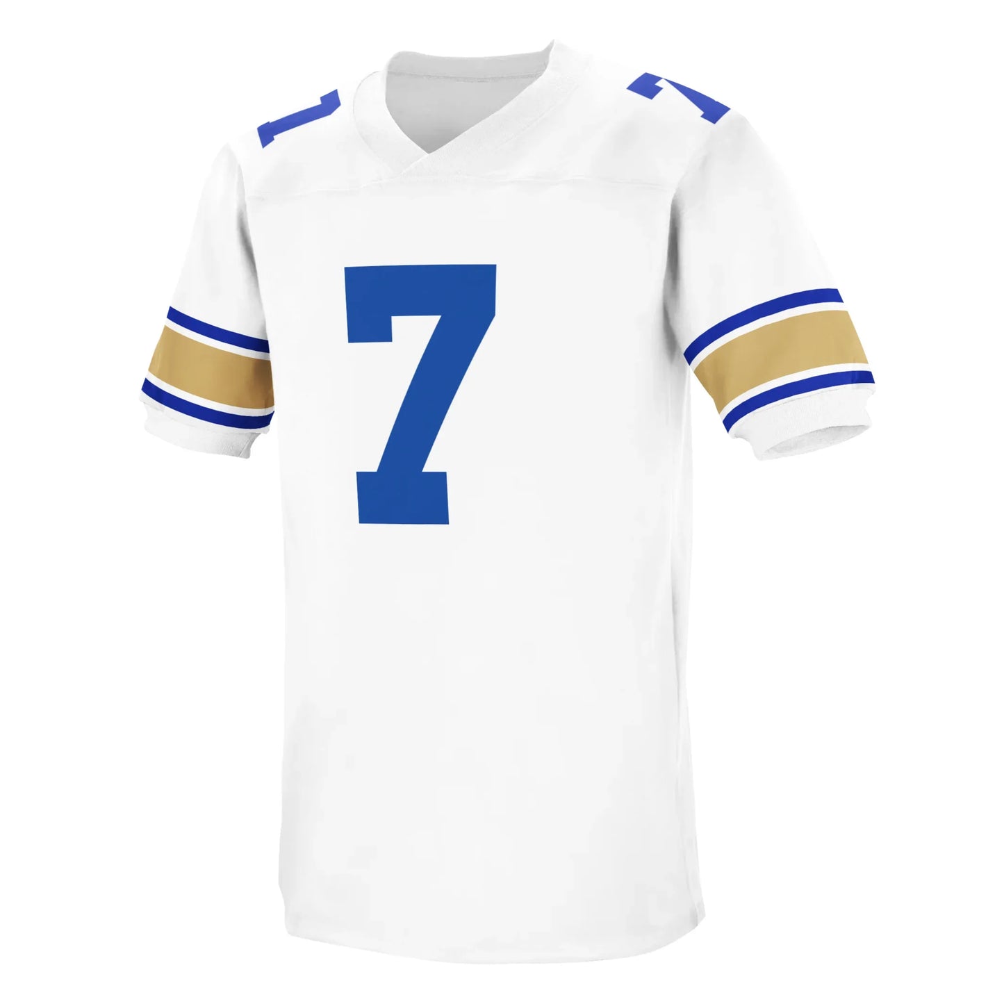 1970s winnipeg blue bombers throwback jersey white with blue #7 Royal Retros