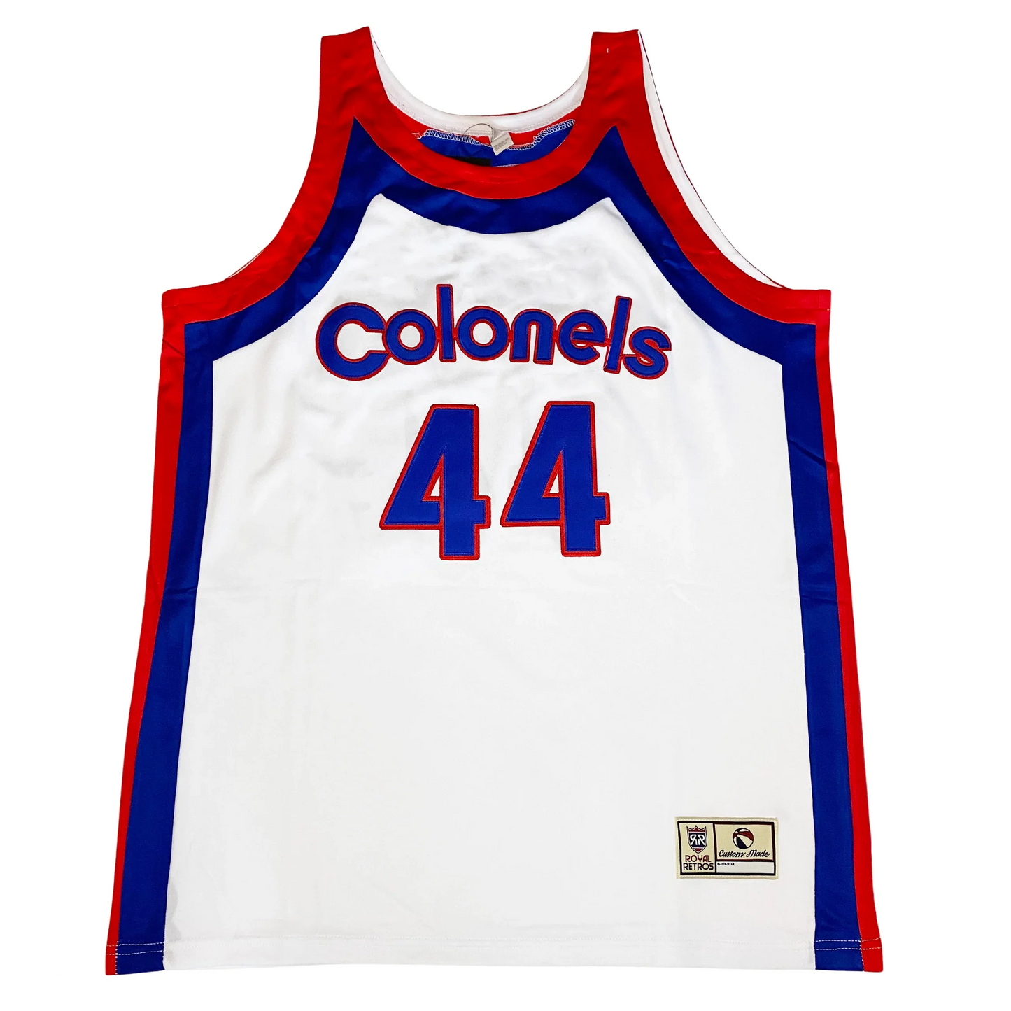 1975 Kentucky Colonels white ABA championship jersey — Royal Retros