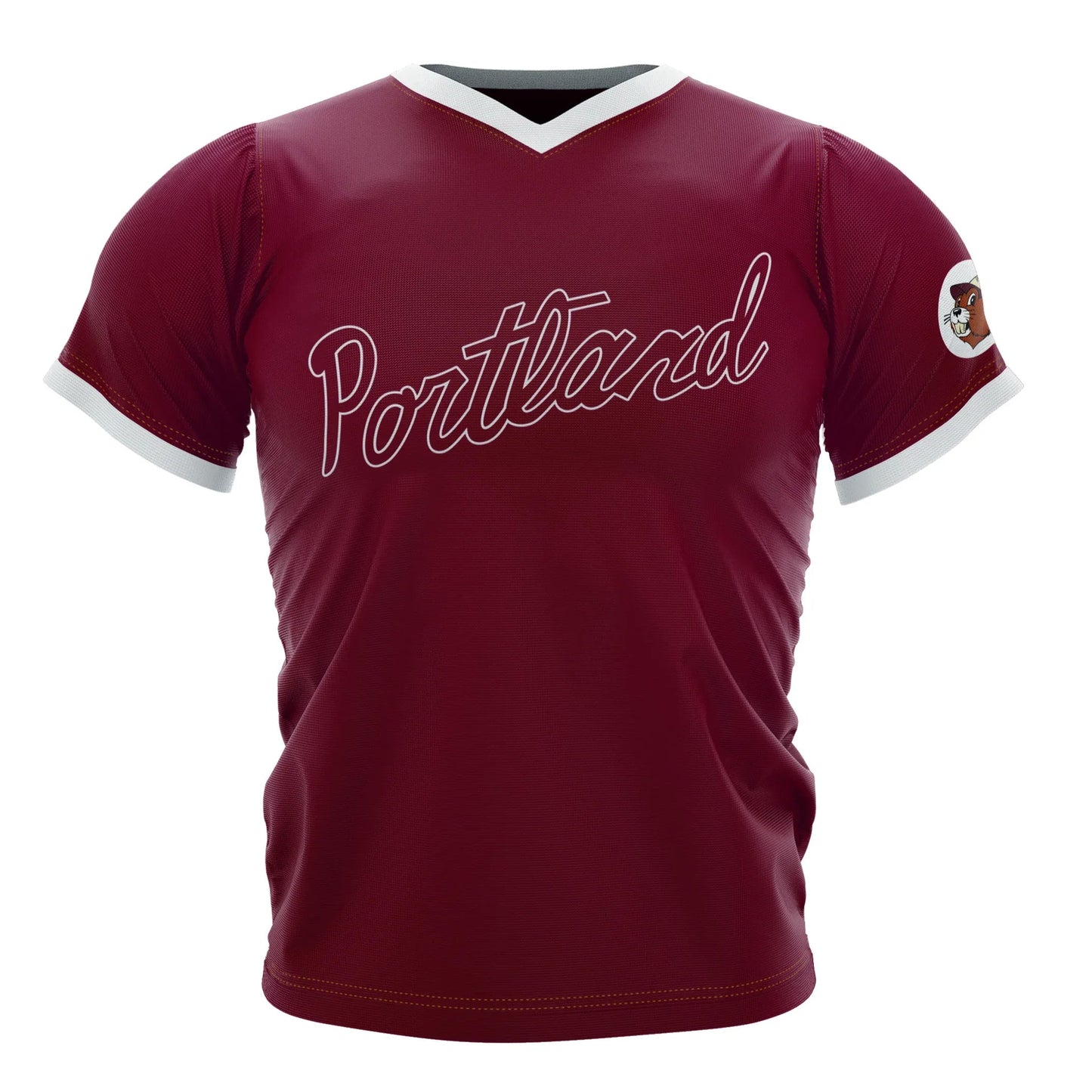 1979 Portland Beavers maroon road jersey — Royal Retros