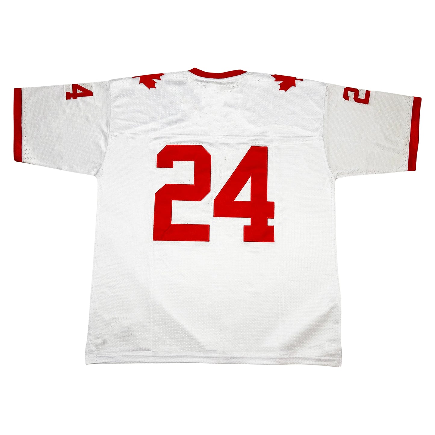 Team Canada CanAm Jersey #24 back white Royal Retros