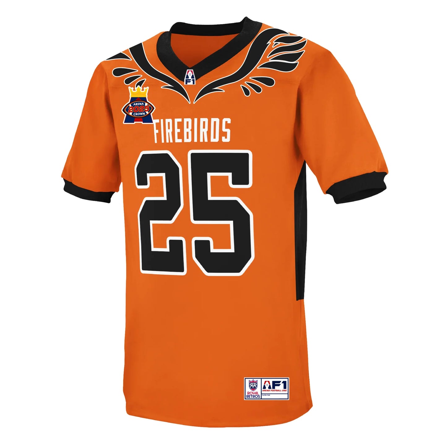 Albany Firebirds Arena Crown AF1 Jersey - Small / Orange - Jerseys