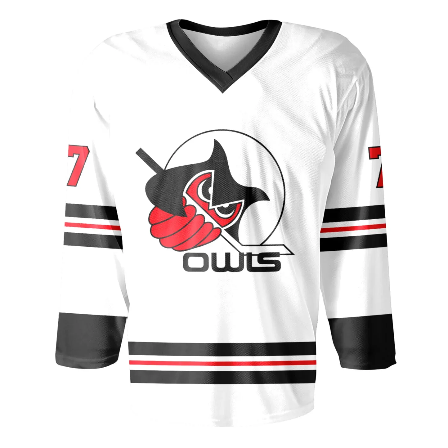 Owls Hockey Jersey - XS / White - Jerseys