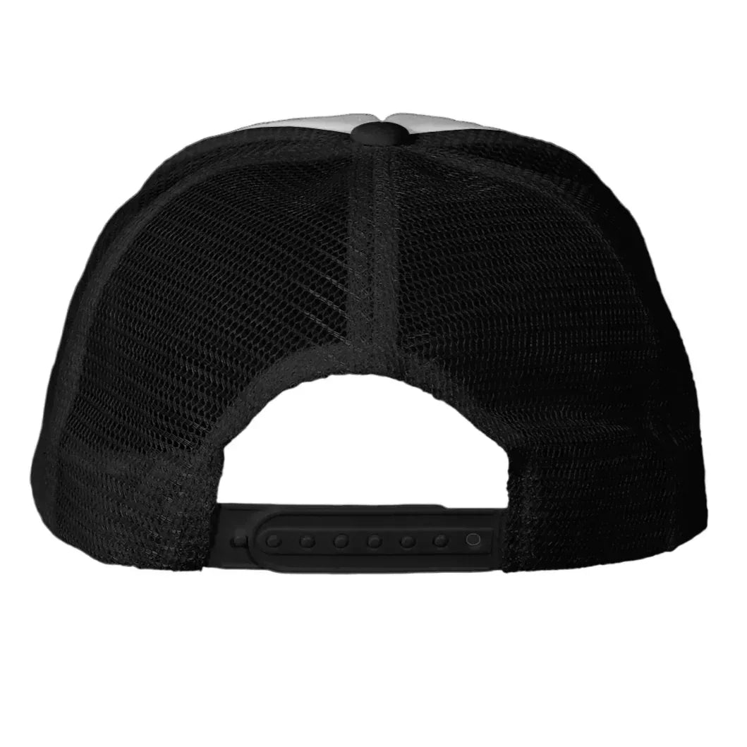 Las Vegas Thunder Foam Trucker Hat - White/ Black / one size - Back . Hats