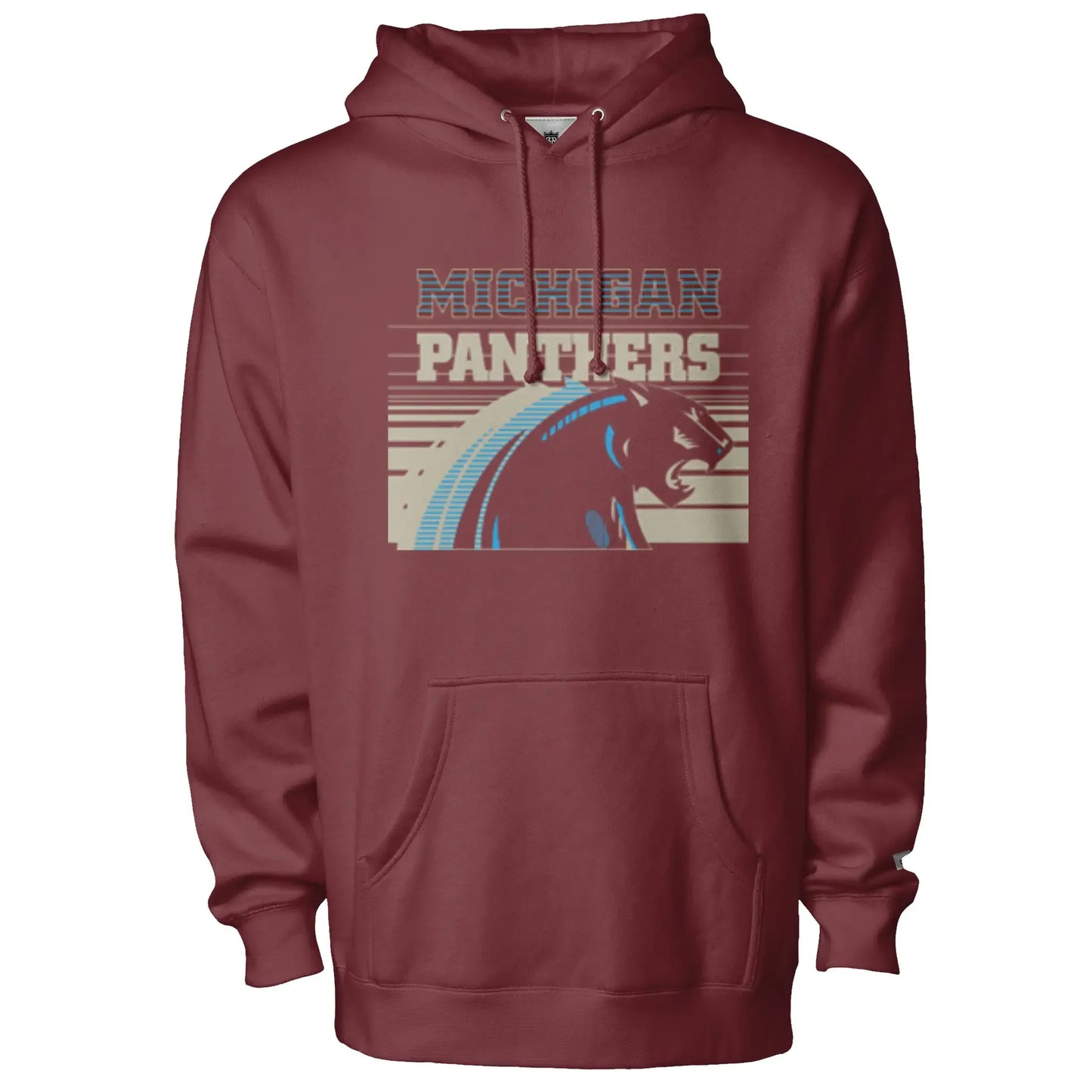 Michigan Panthers Throwback Hoodie Maroon / S Sweatshirts