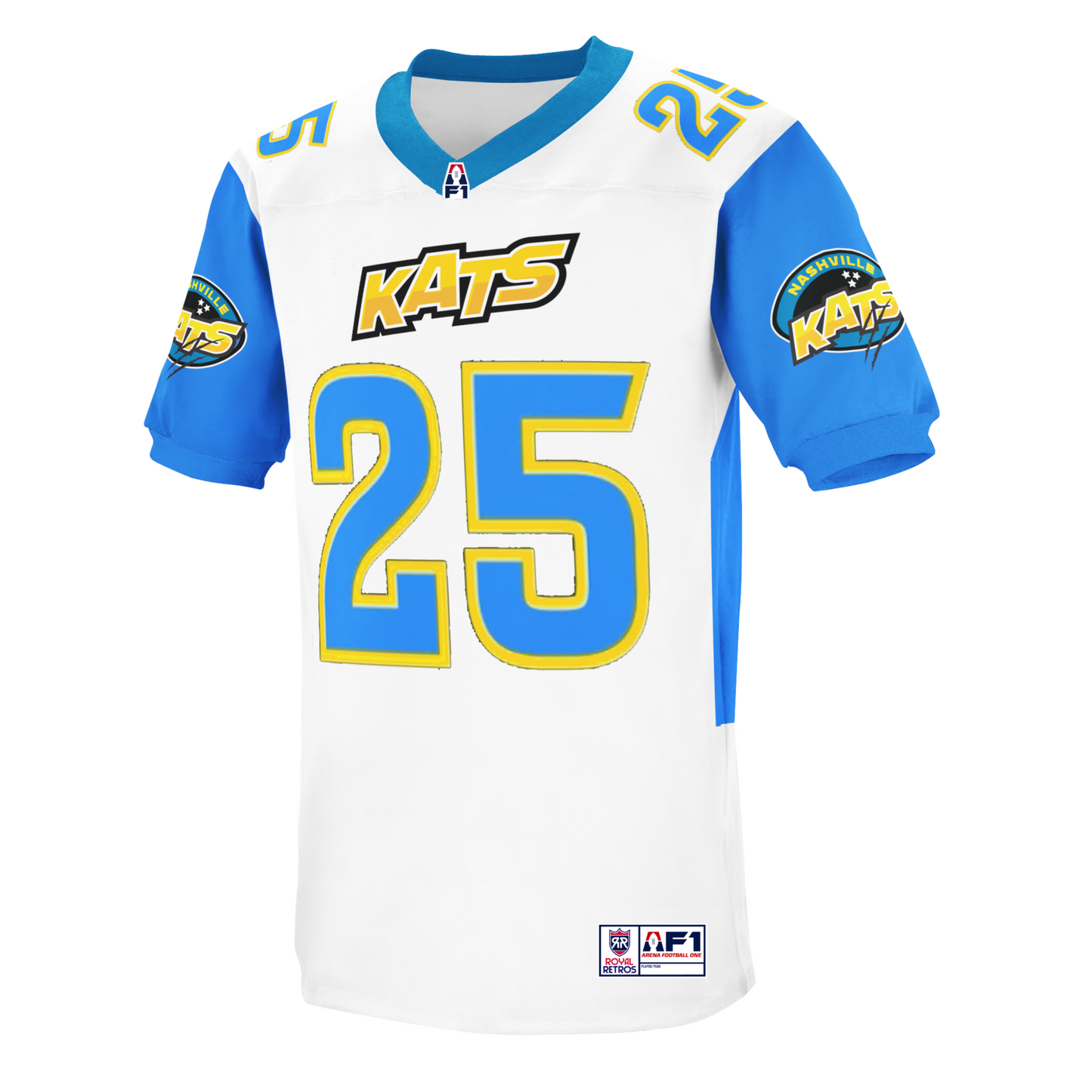 Nashville Kats AF1 Jersey - Small / White - Jerseys