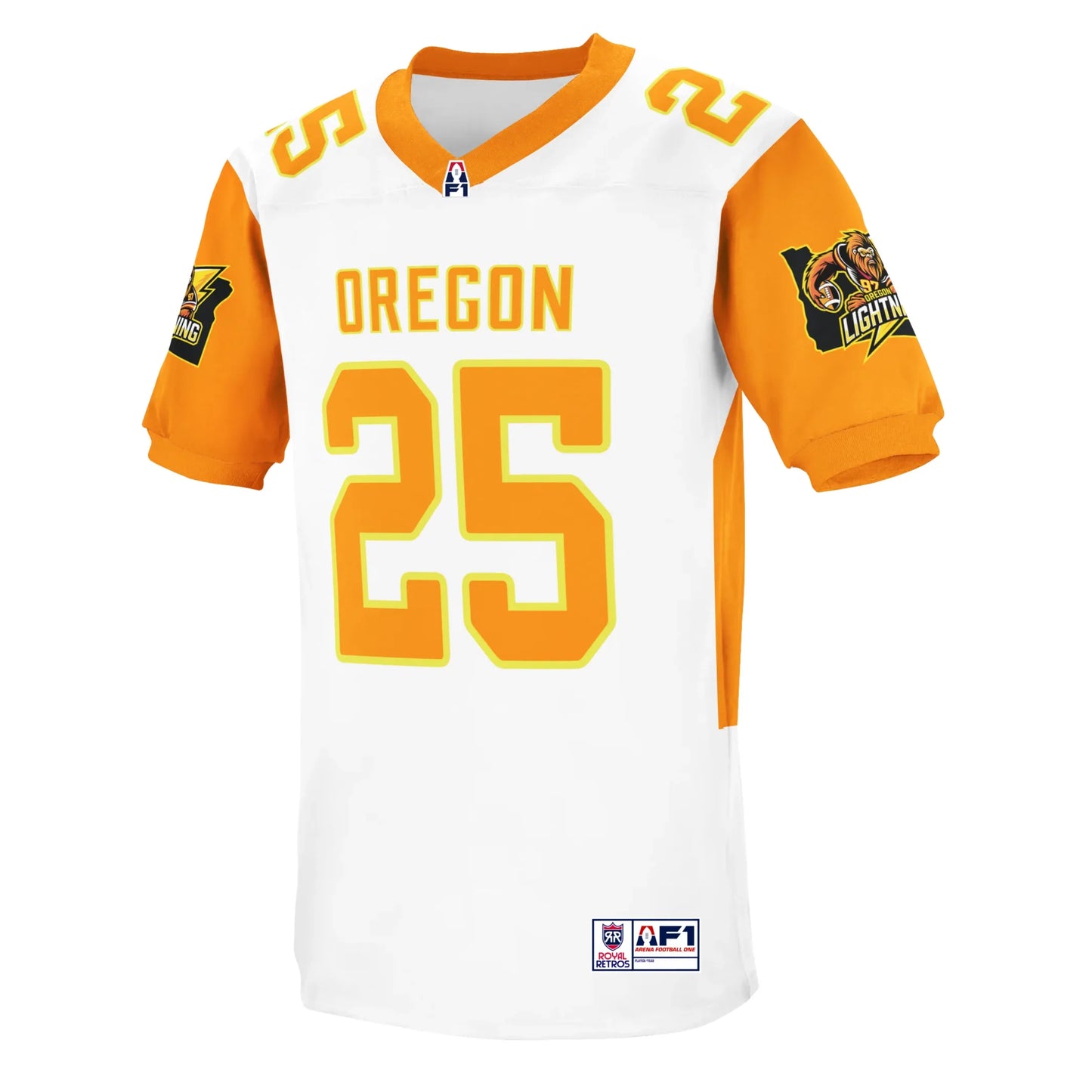Oregon Lightning AF1 Jersey - Small / White - Jerseys