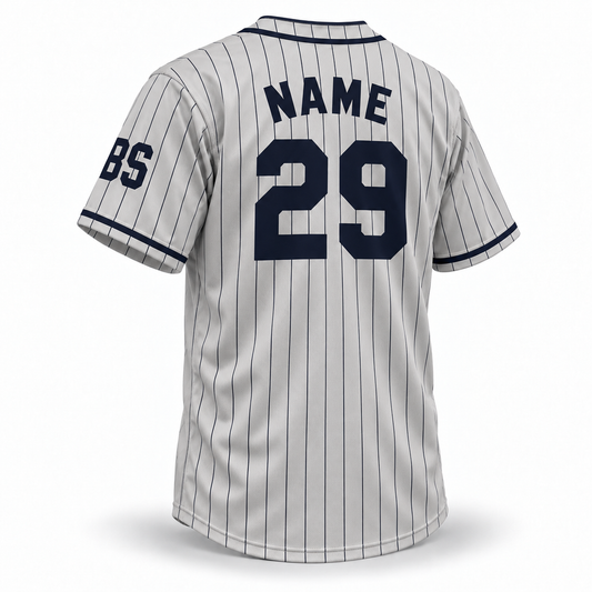 Baltimore Black Sox NLB Jersey — Gray — back mockup with NAME and number 29