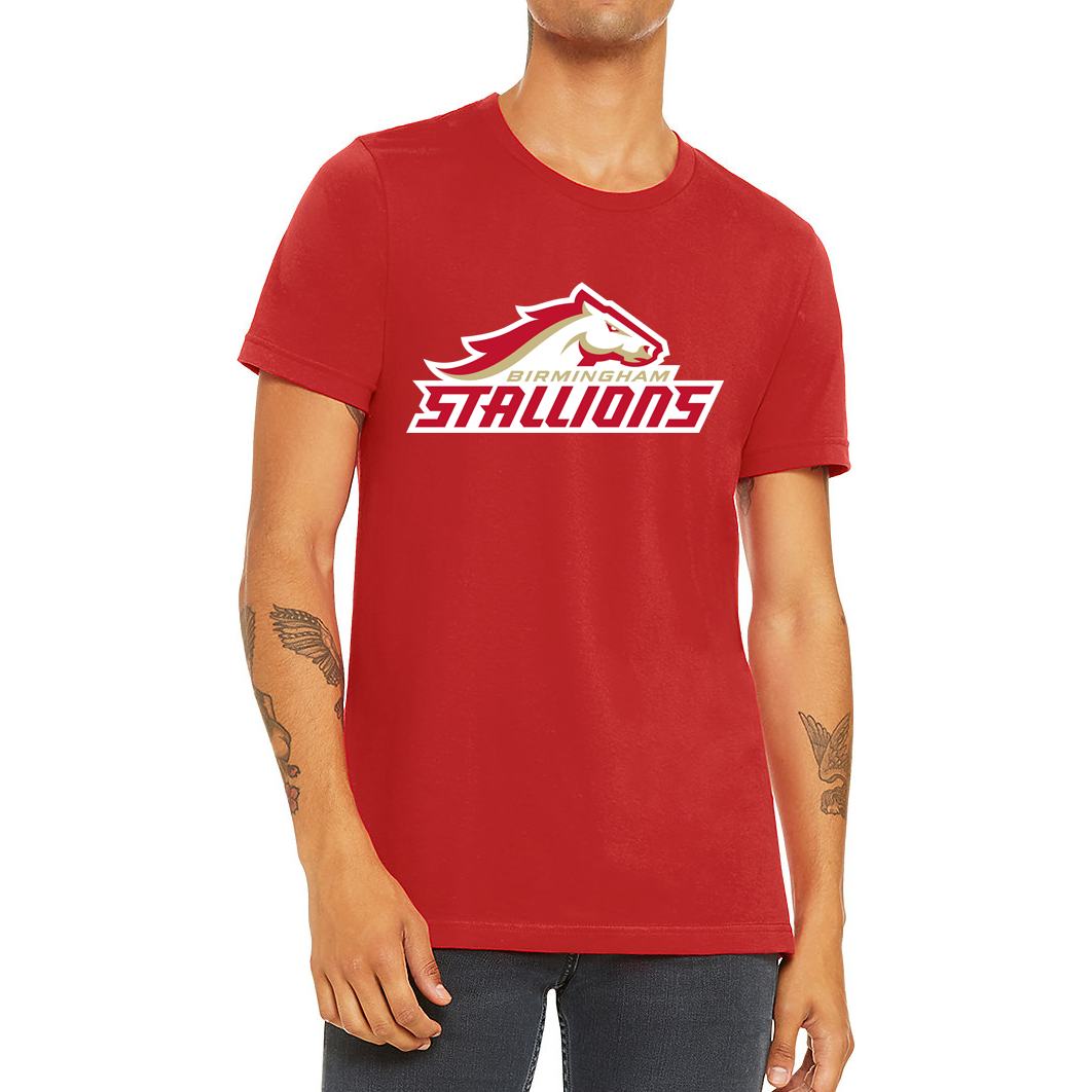 Birmingham Stallions red T-Shirt UFL Royal Retros 