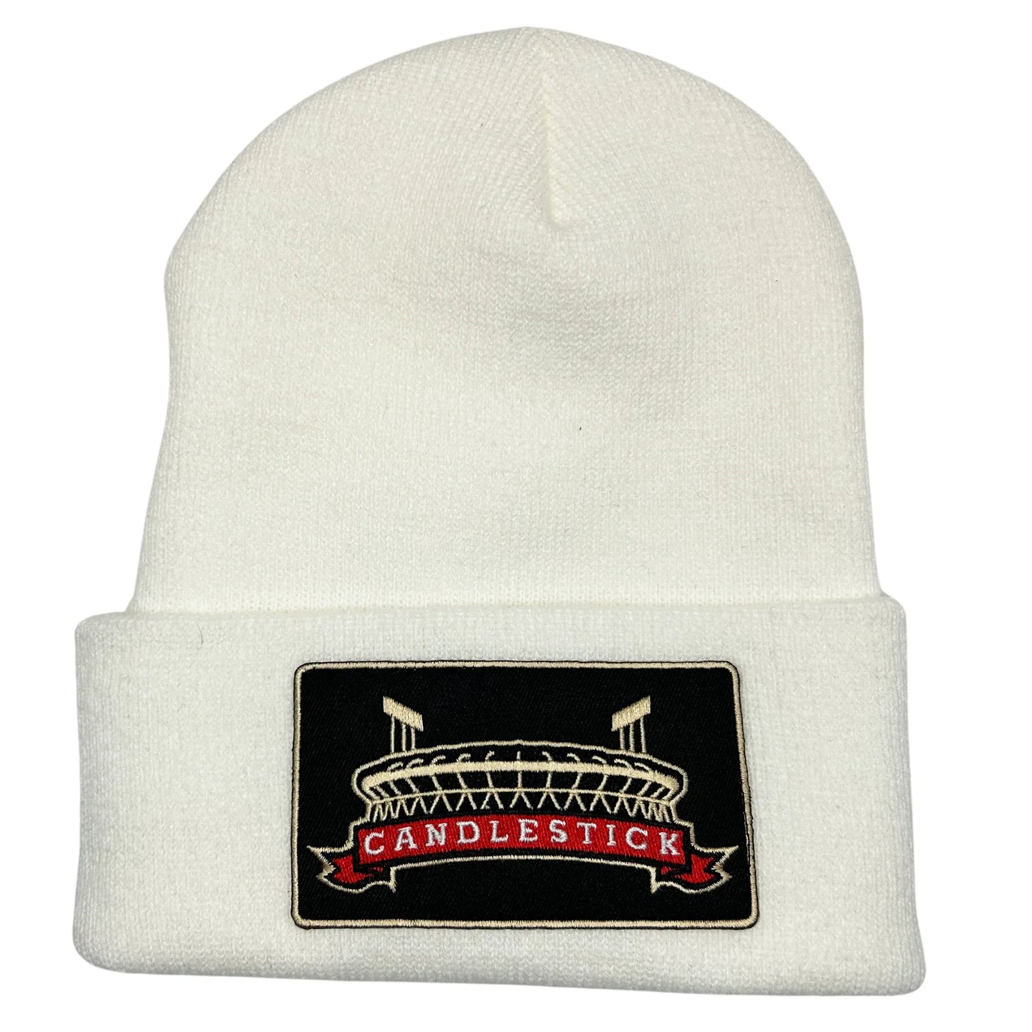 candlestick park beanie white hat San Francisco football