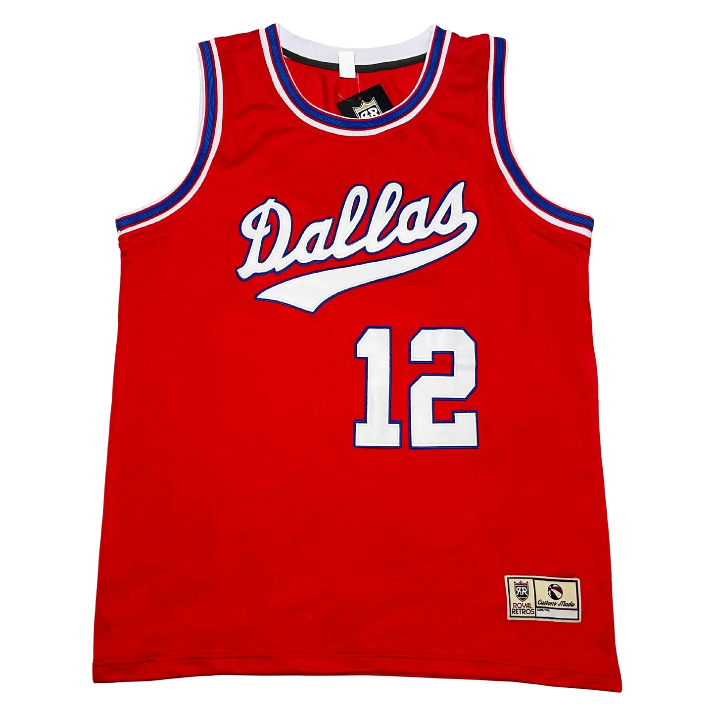 Red Dallas Chaparrals Jersey featuring Cliff Hagan design for basketball fans