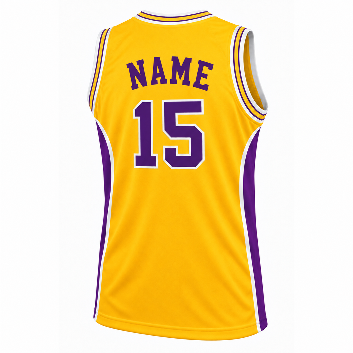 1973–74 Denver Rockets yellow jersey back