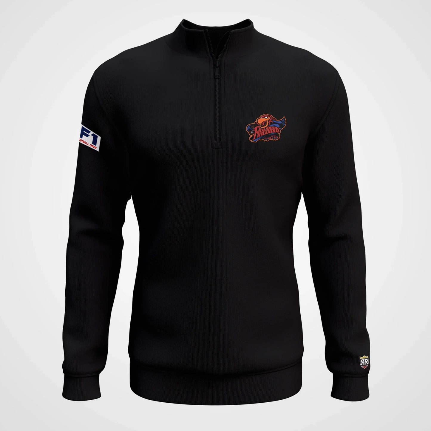 Albany Firebirds Quarter-Zip Pullover - Black / S - Sweatshirts