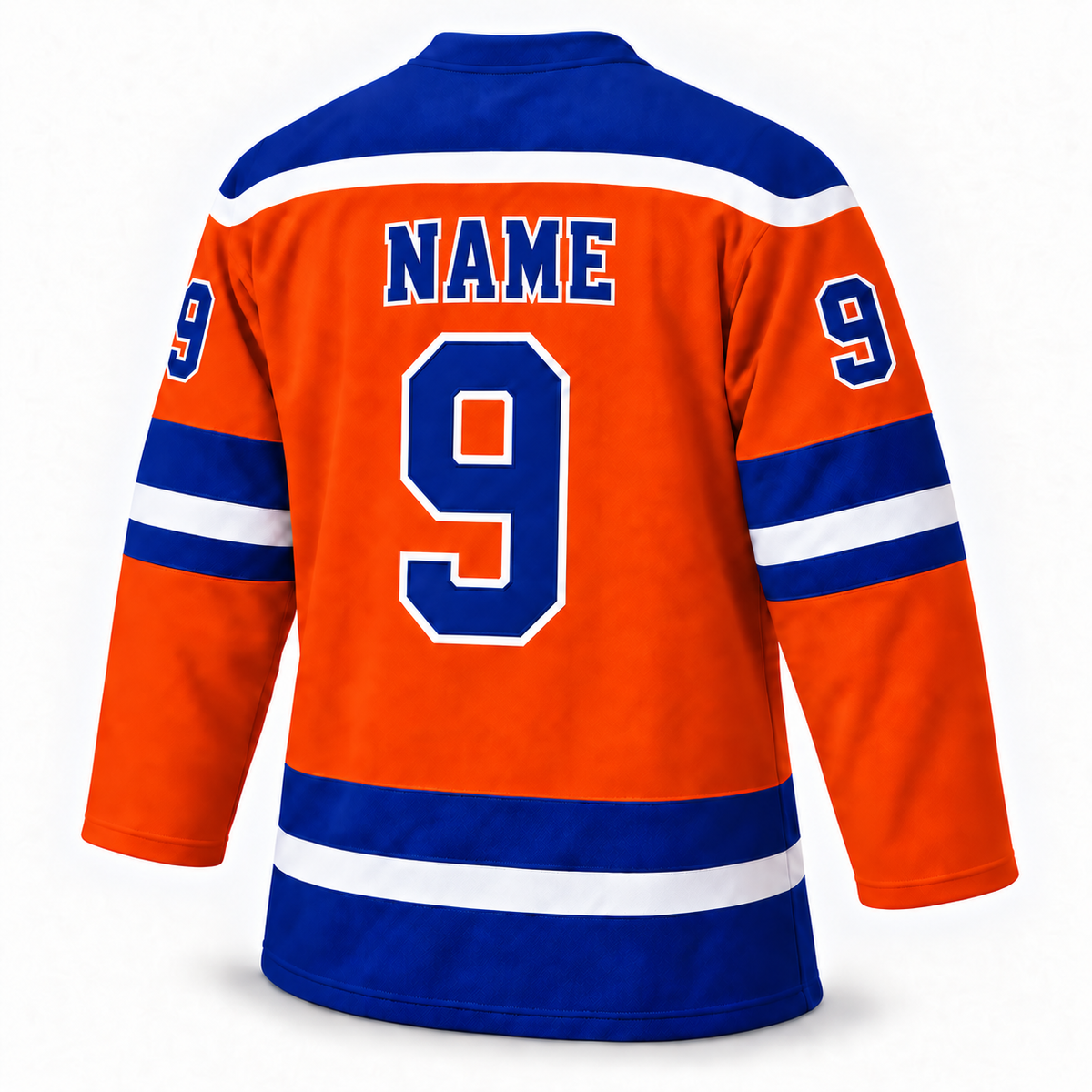 New York Raiders orange jersey back, NAME and number 9