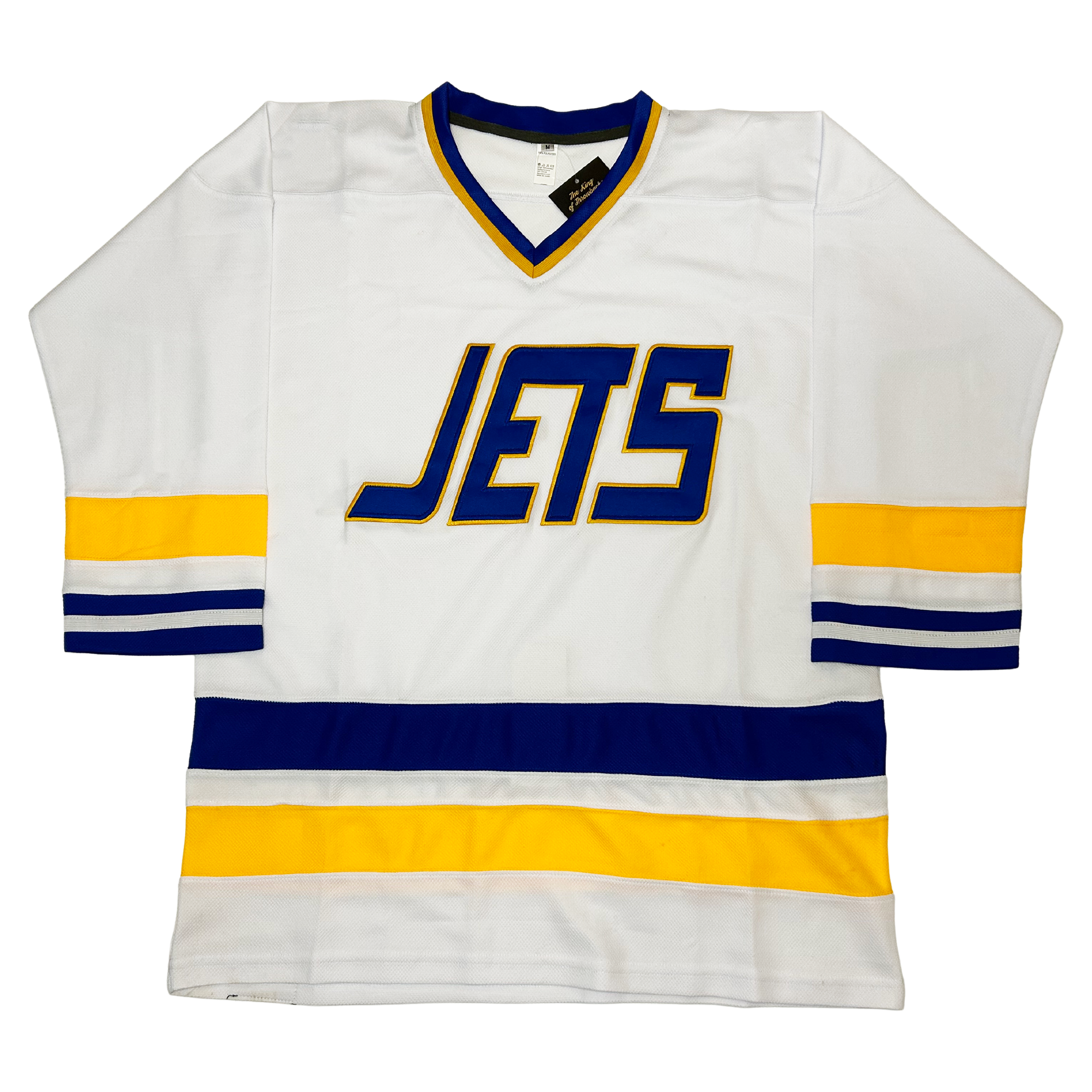 Johnstown Jets Jersey - White - Large - Royal Retros