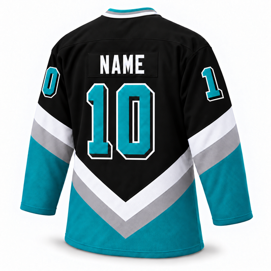 Las Vegas Thunder black jersey back mockup, NAME and number 10