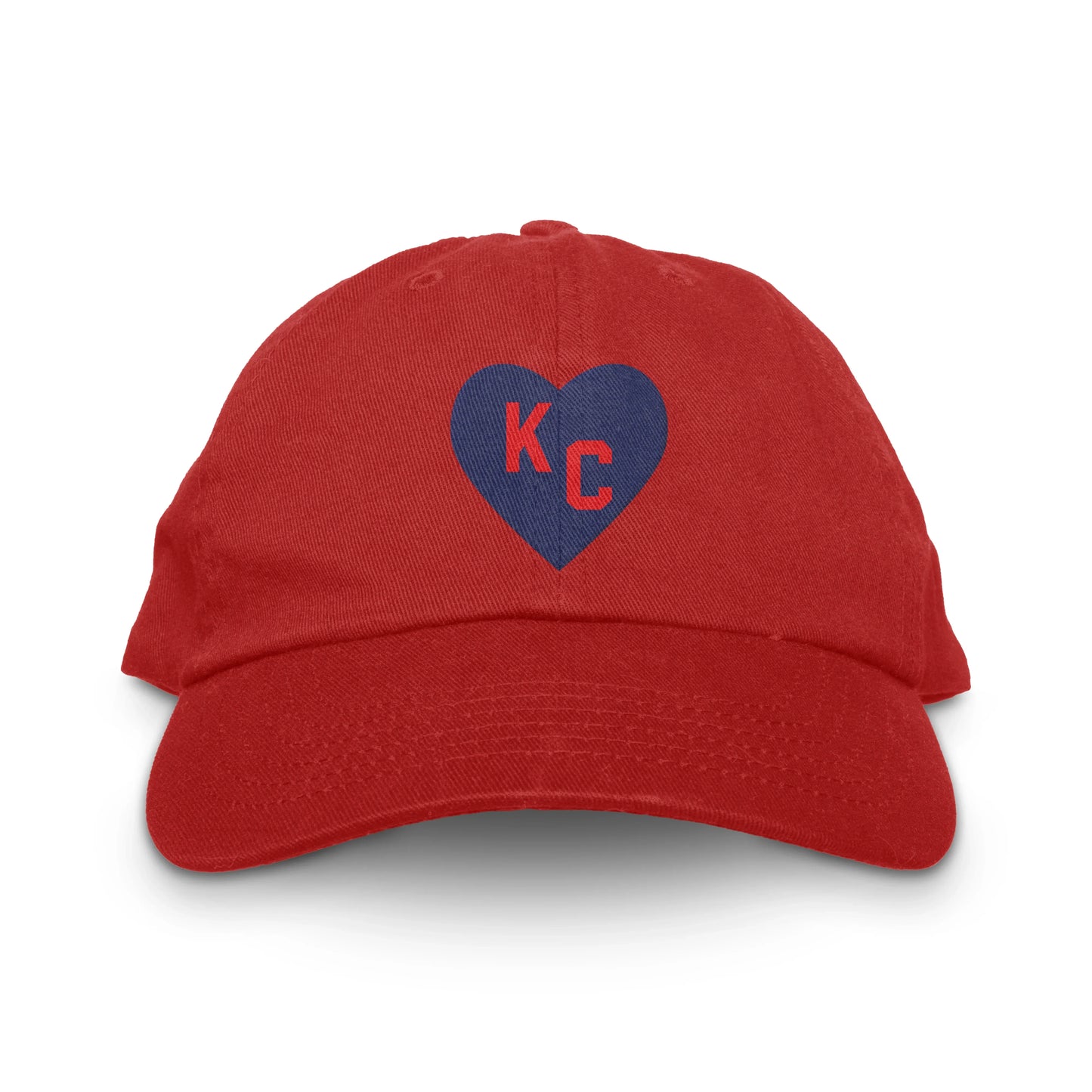 NLB Monarchs Heart of KC Dad Hat - red / Adjustable - hats