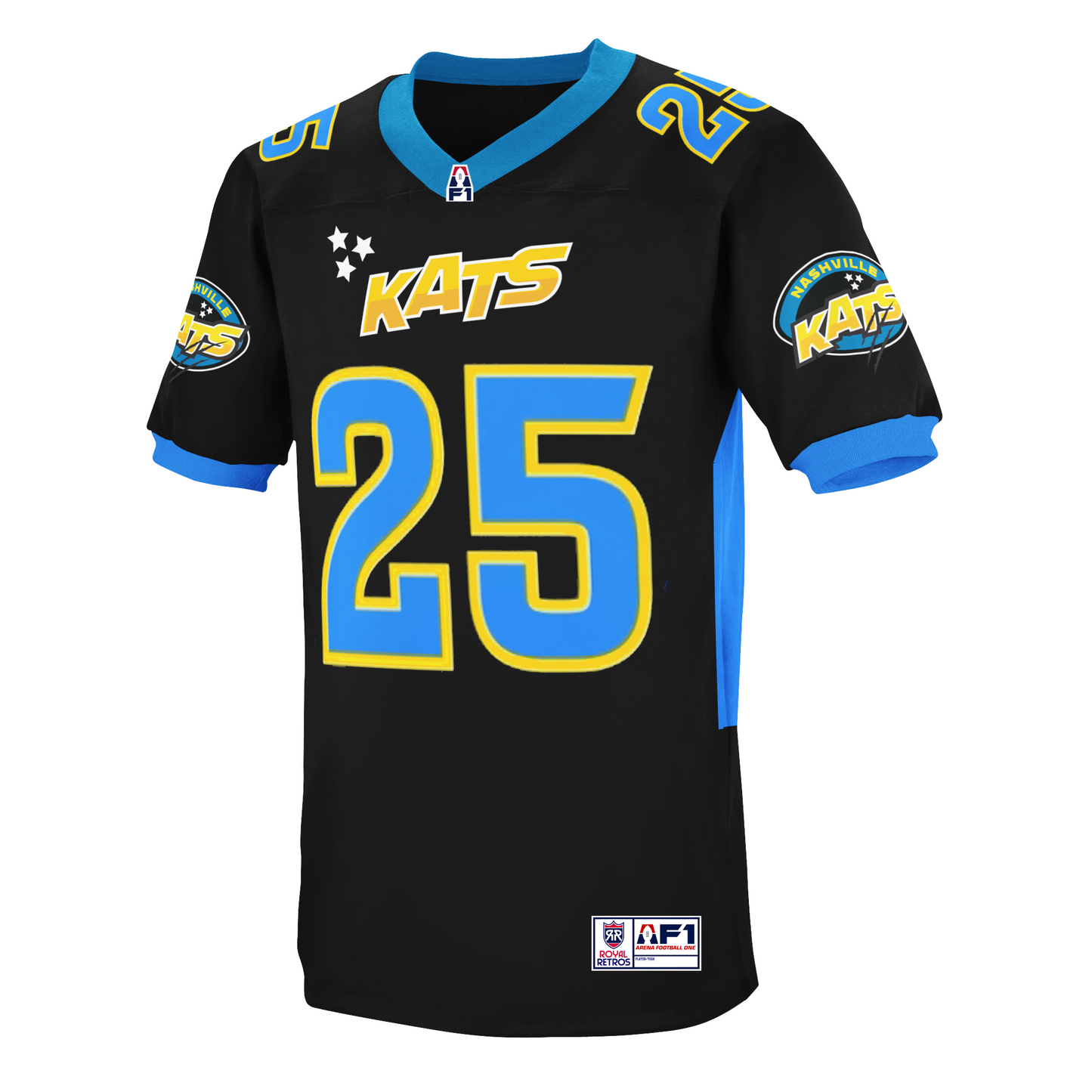 Nashville Kats AF1 Jersey - Small / Black - Jerseys