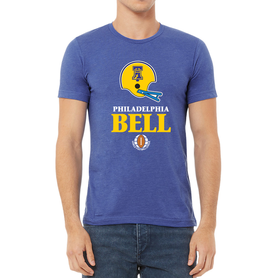 Philadelphia Bell WFL T-shirt blue Royal Retros