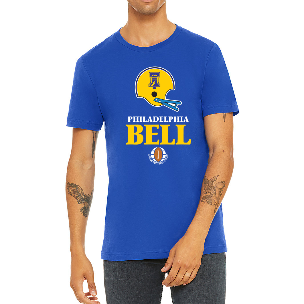 Philadelphia Bell WFL T-shirt blue Royal Retros