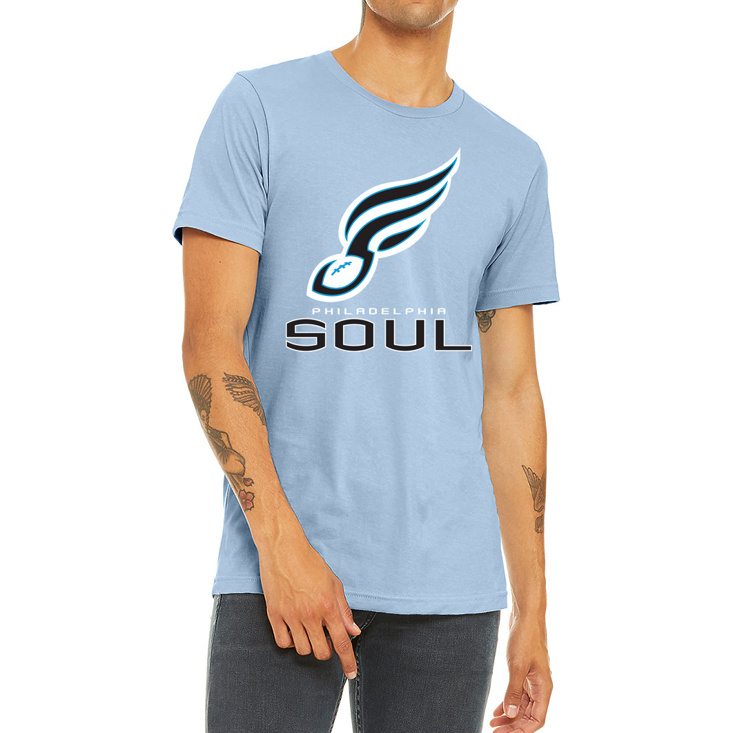 Philadelphia Soul Arena Football League T-shirt Royal Retros Light Blue