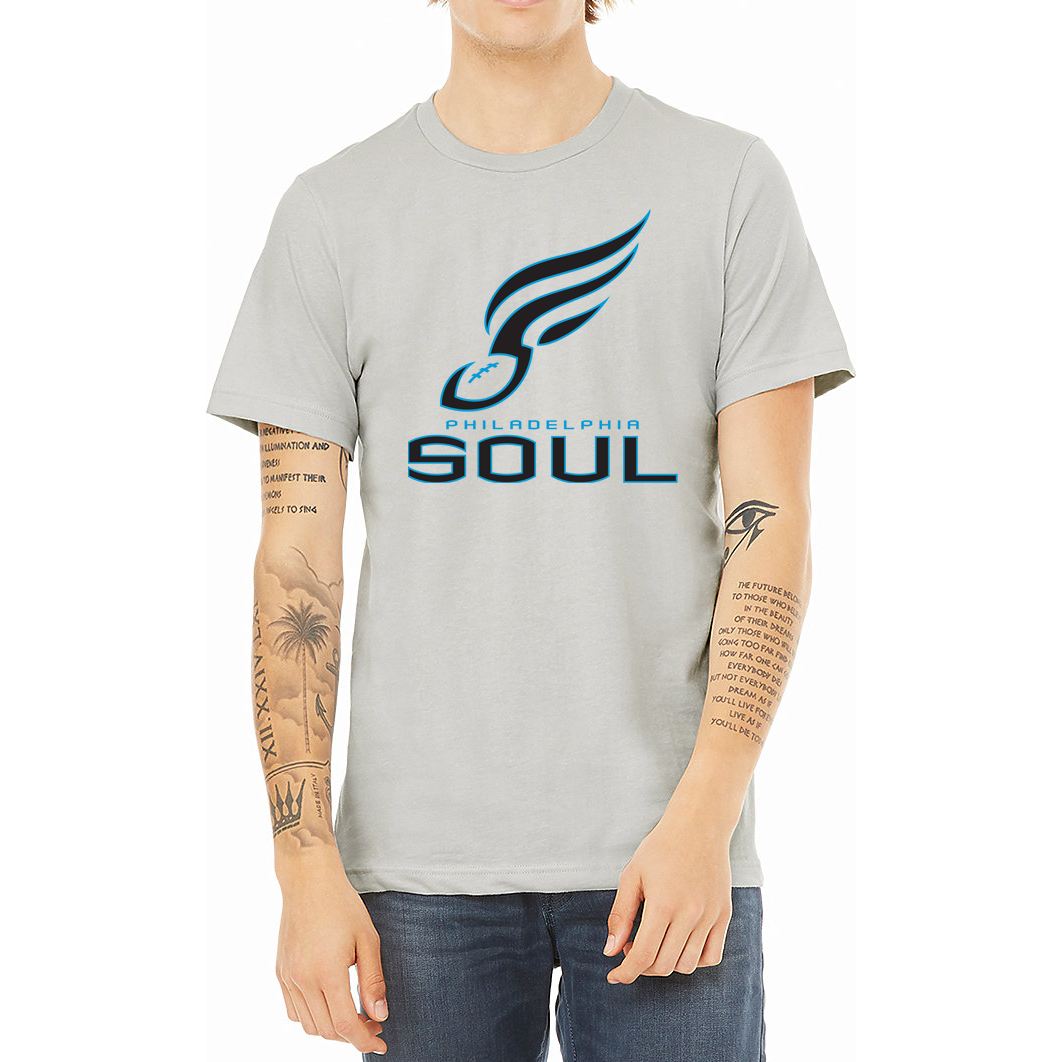 Philadelphia Soul Arena Football League T-shirt Royal Retros Silver