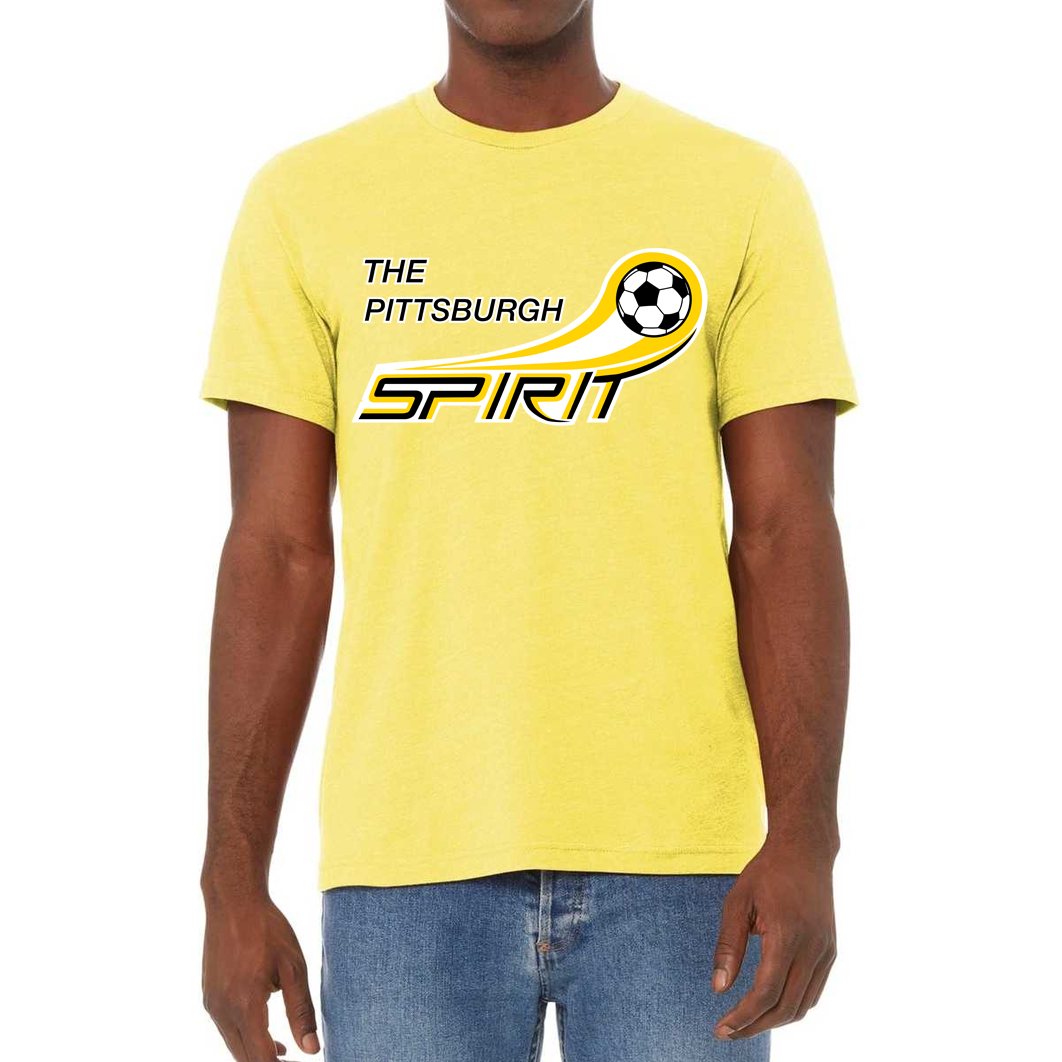 Pittsburgh Spirit Soccer T-Shirt - Yellow / Small (S) - T-Shirts
