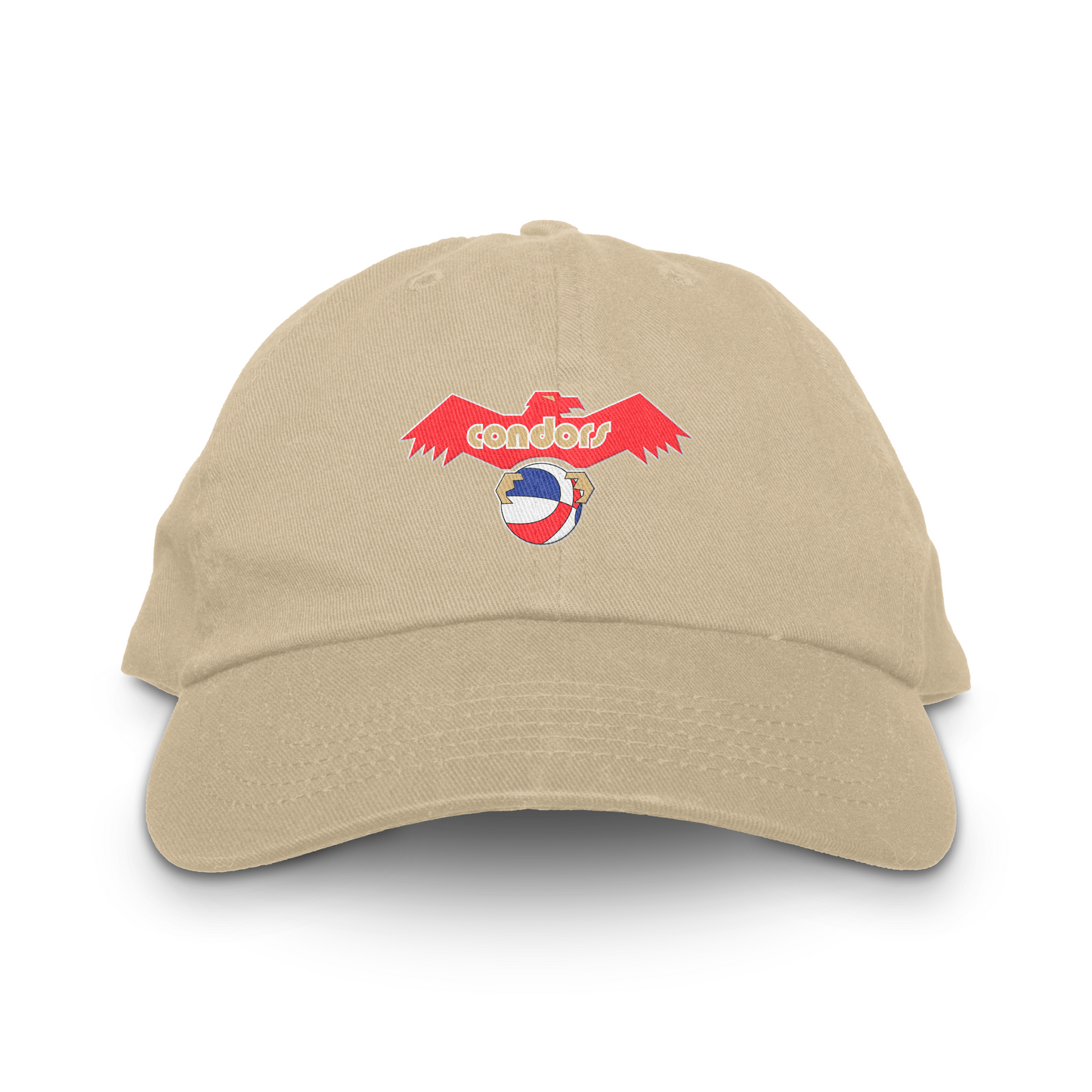 Khaki baseball cap for Pittsburgh Condors fans featuring a low profile design
