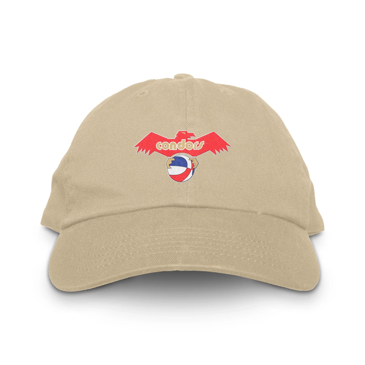 Khaki baseball cap for Pittsburgh Condors fans featuring a low profile design