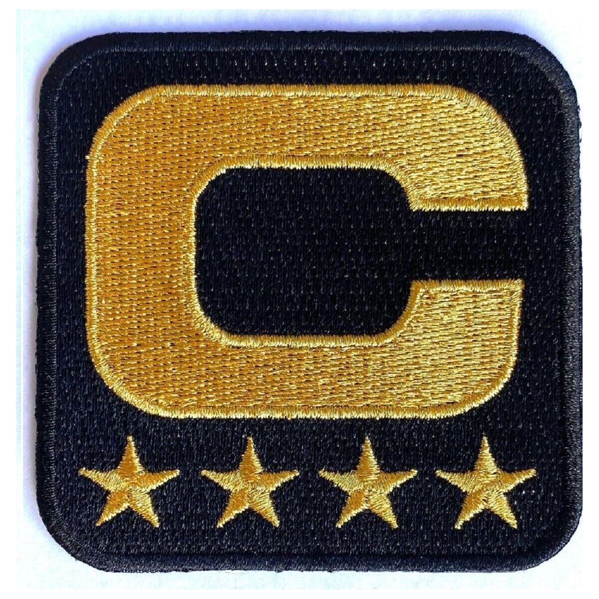 Football Captain Patch - Gold C / Black - Embroidered Patches