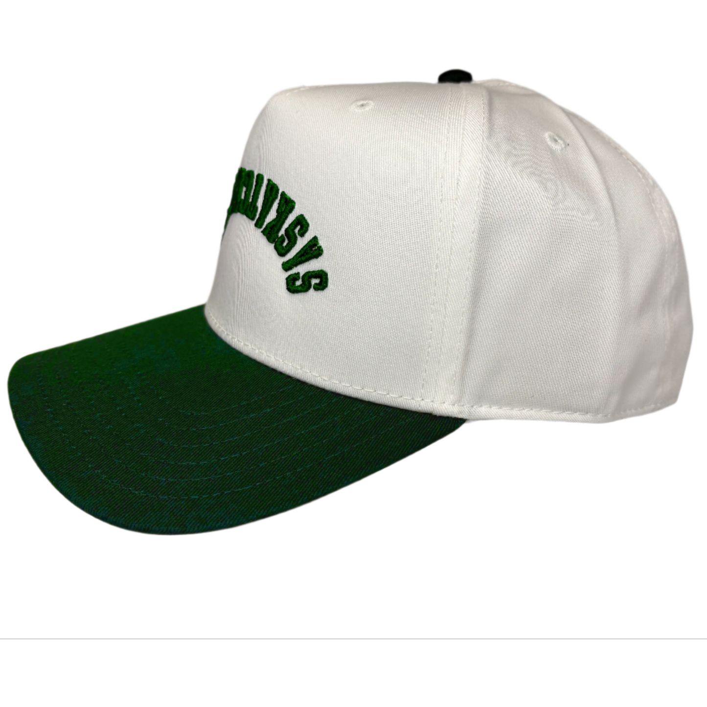 Saskatchewan Upside Down Baseball Cap - Dark Green/White / One Size - Hats