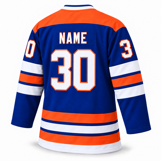 WHL San Diego Gulls blue back hockey jersey mockup