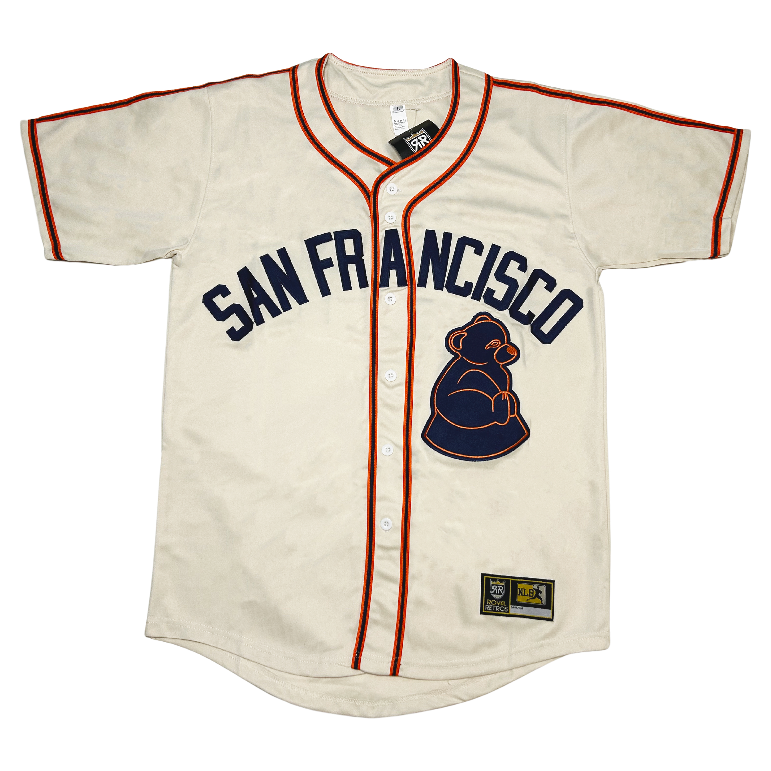 503 Sports San Francisco Sea Lions Vintage Icons Jersey - Cream - 4XL - Royal Retros