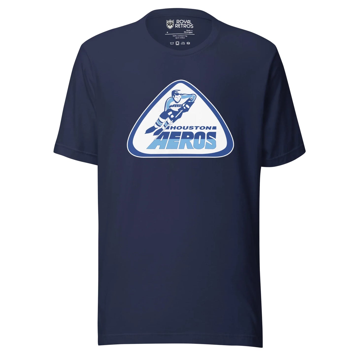 Houston Aeros T-Shirt WHA navy Royal Retros
