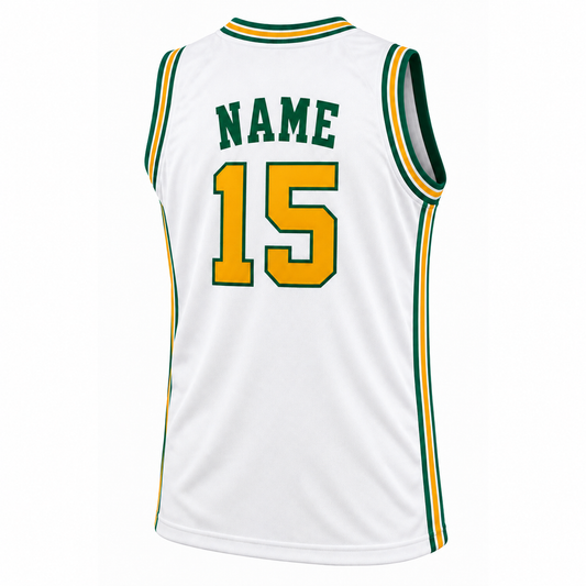 Washington Caps white jersey back, NAME and number 15