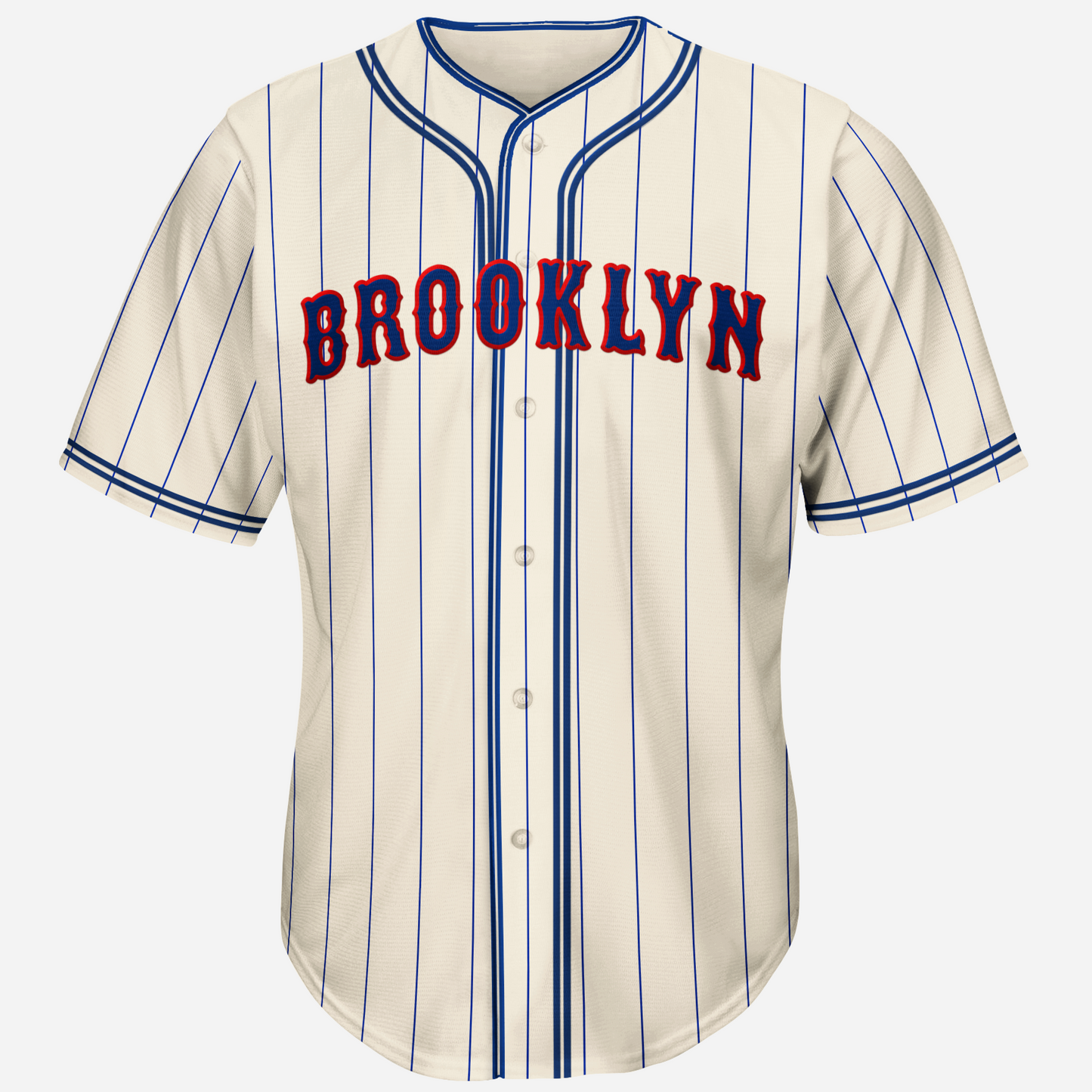 Brooklyn Baseball Jersey - Small / Cream/Pinstripes - Jerseys