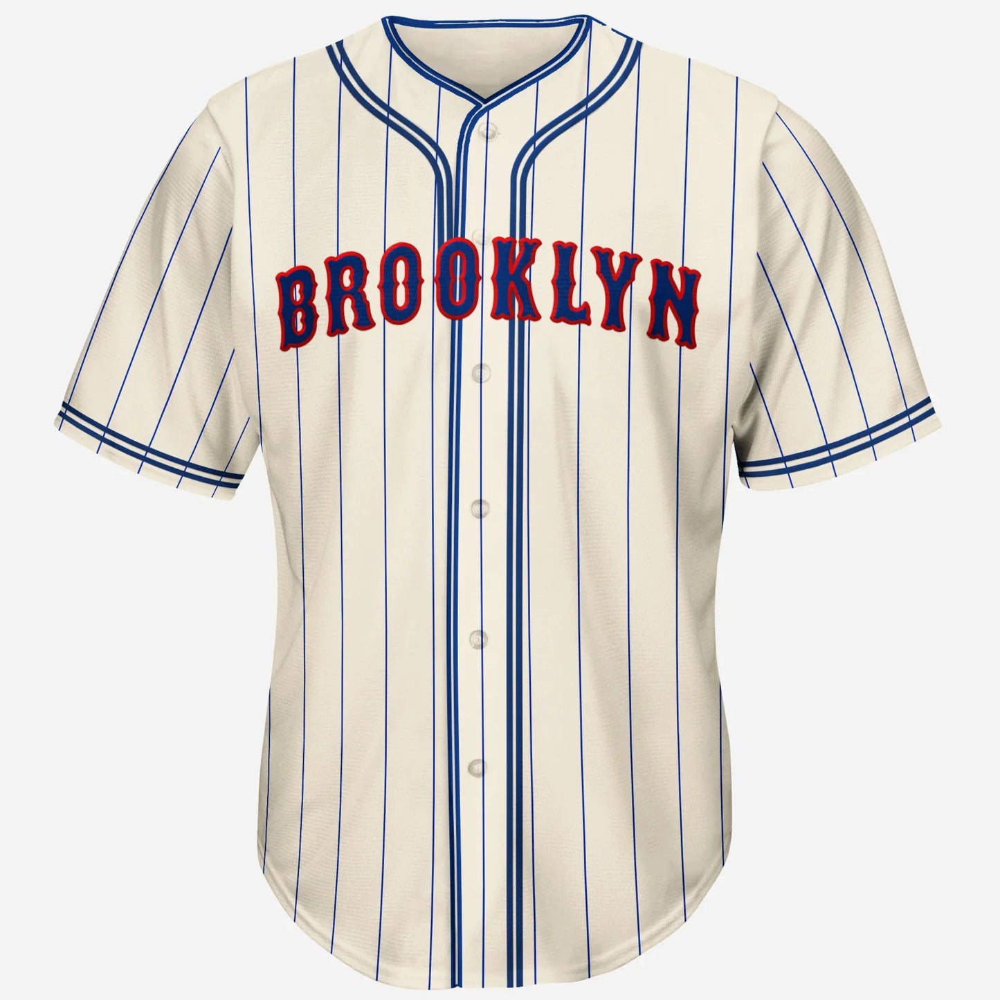 Brooklyn Baseball Jersey - Small / Cream/Pinstripes - Jerseys