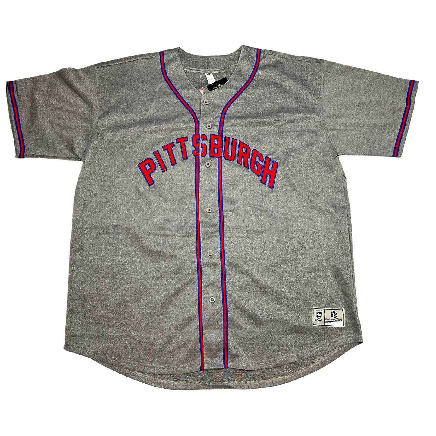 Gray Pittsburgh Baseball Jersey featuring a classic design for fans of Pittsburgh baseball