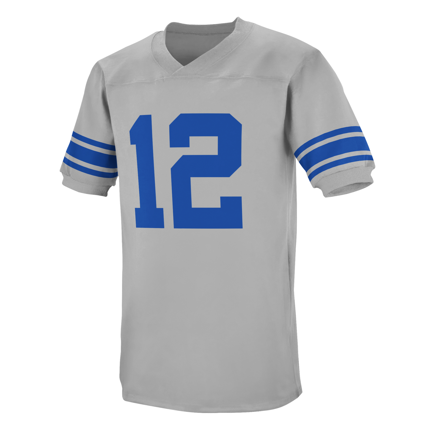 1049 Buffalo Bills AAFC Jersey gray with blue trim and numerals #12 Ryal Retros