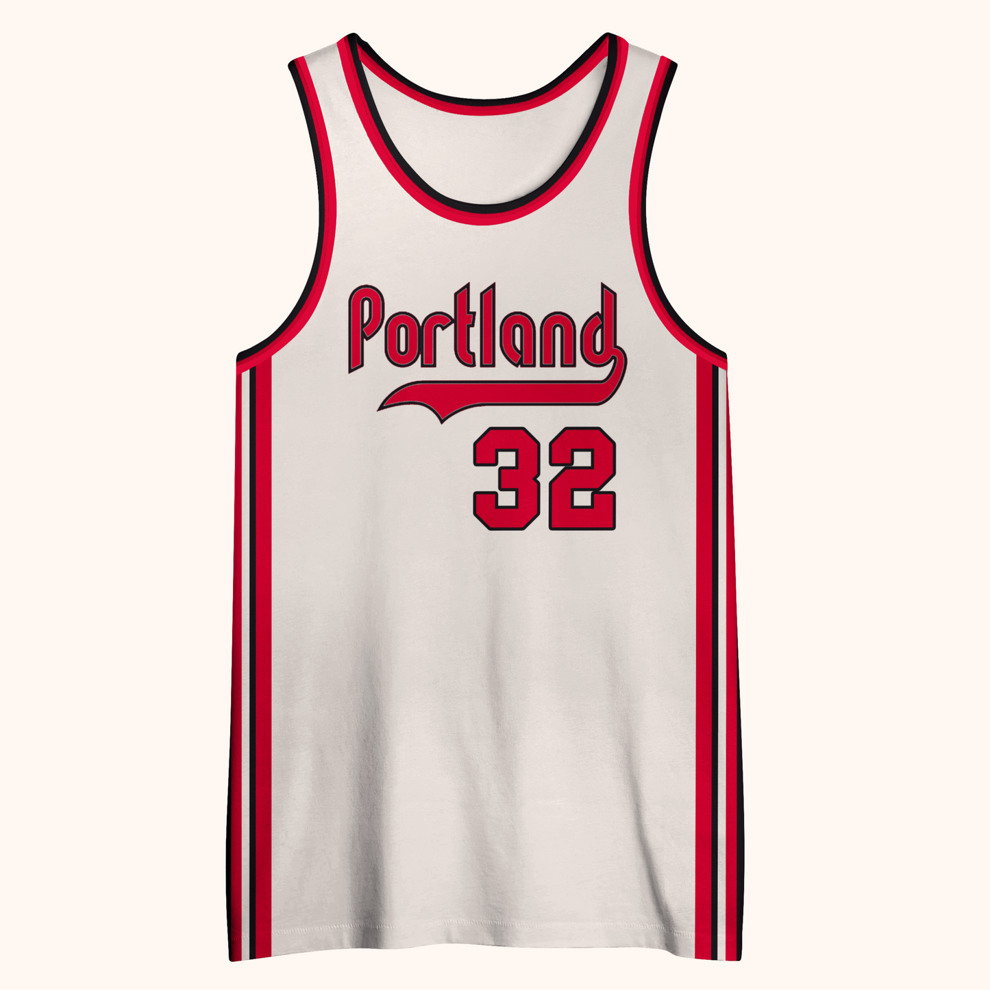 Portland Basketball Jersey - Small / White - Jerseys