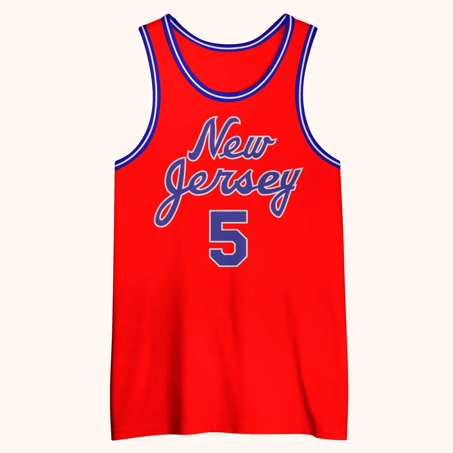 New Jersey Basketball Jersey - Small / Red - Jerseys
