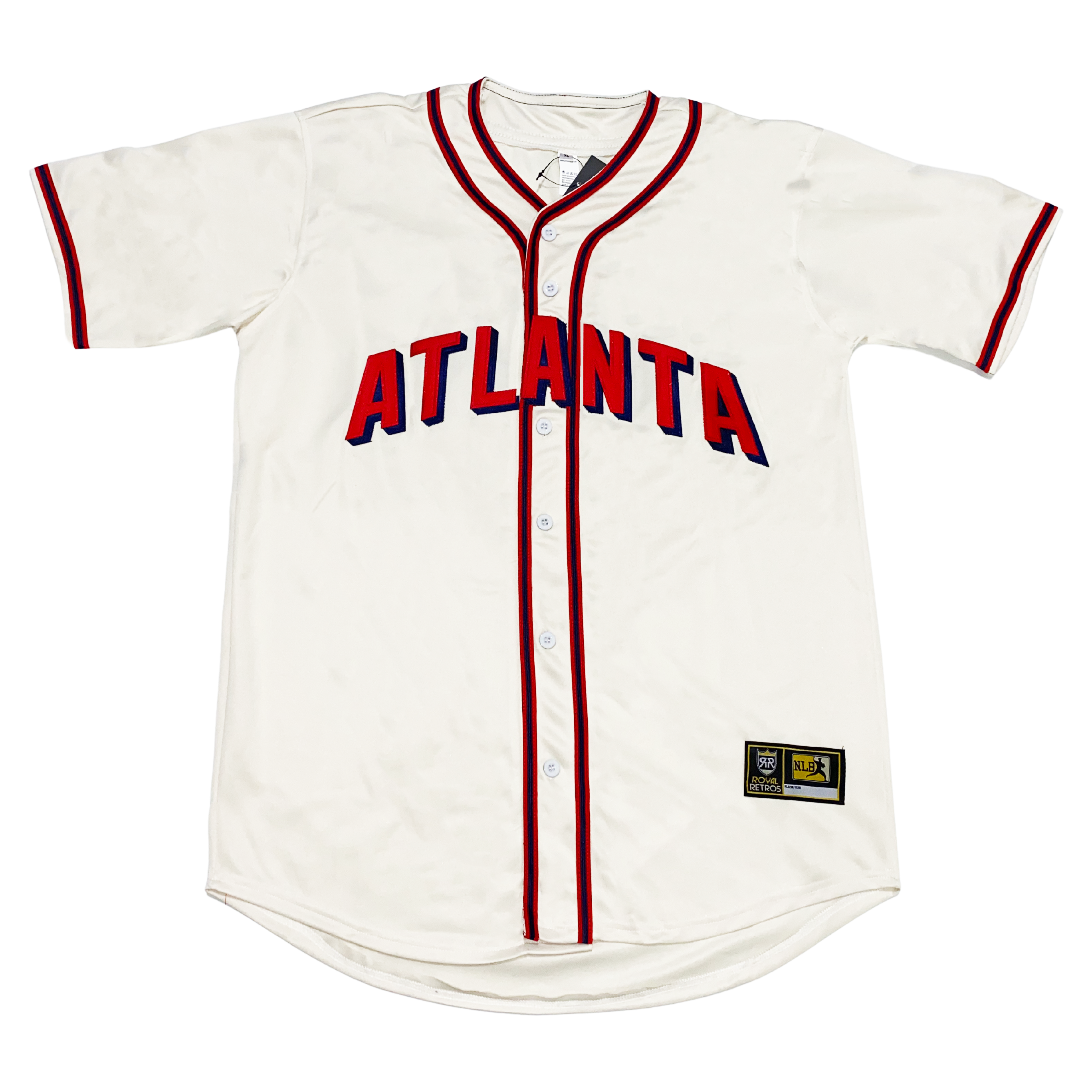 Atlanta Black Crackers 10 White Baseball Jersey — BORIZ
