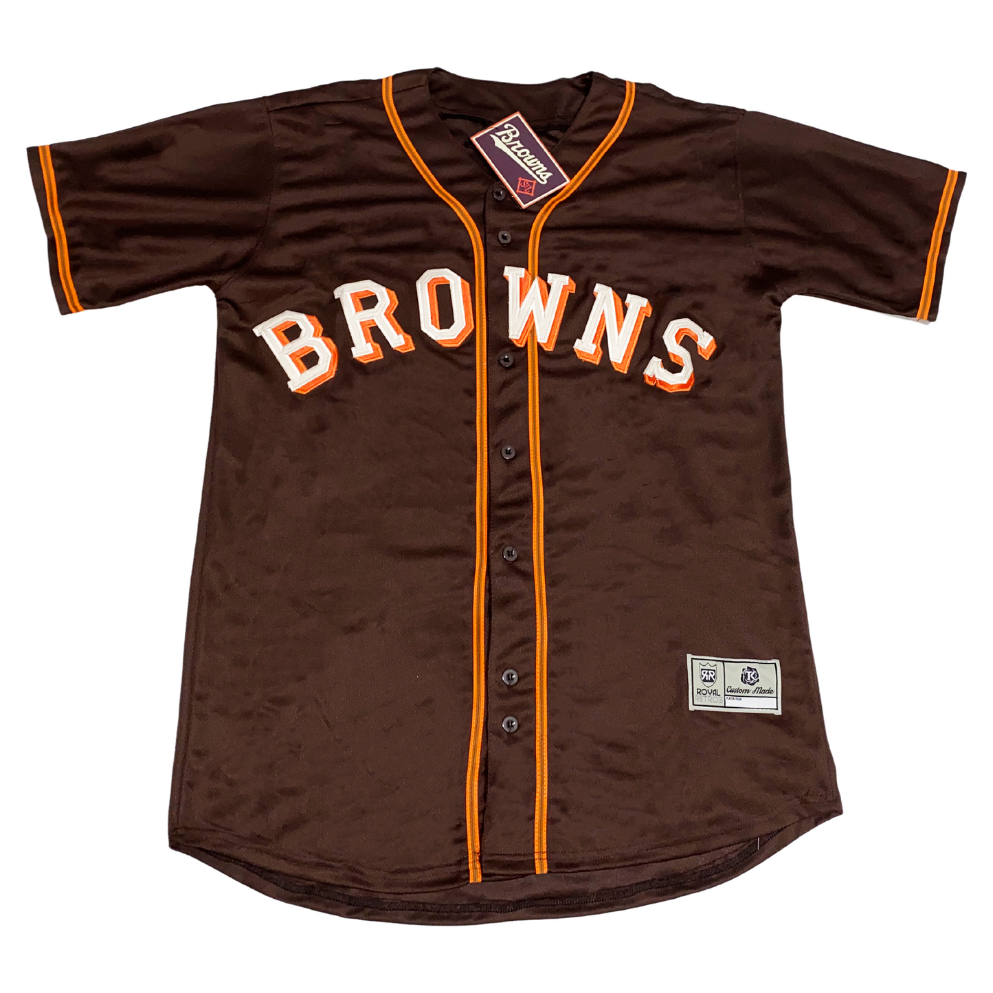 St Louis Browns Remix Jersey brown button-up Royal Retros