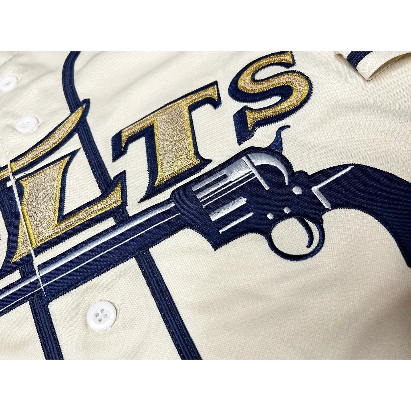 Houston Colt 45's Championship Jersey close-up Royal Retros
