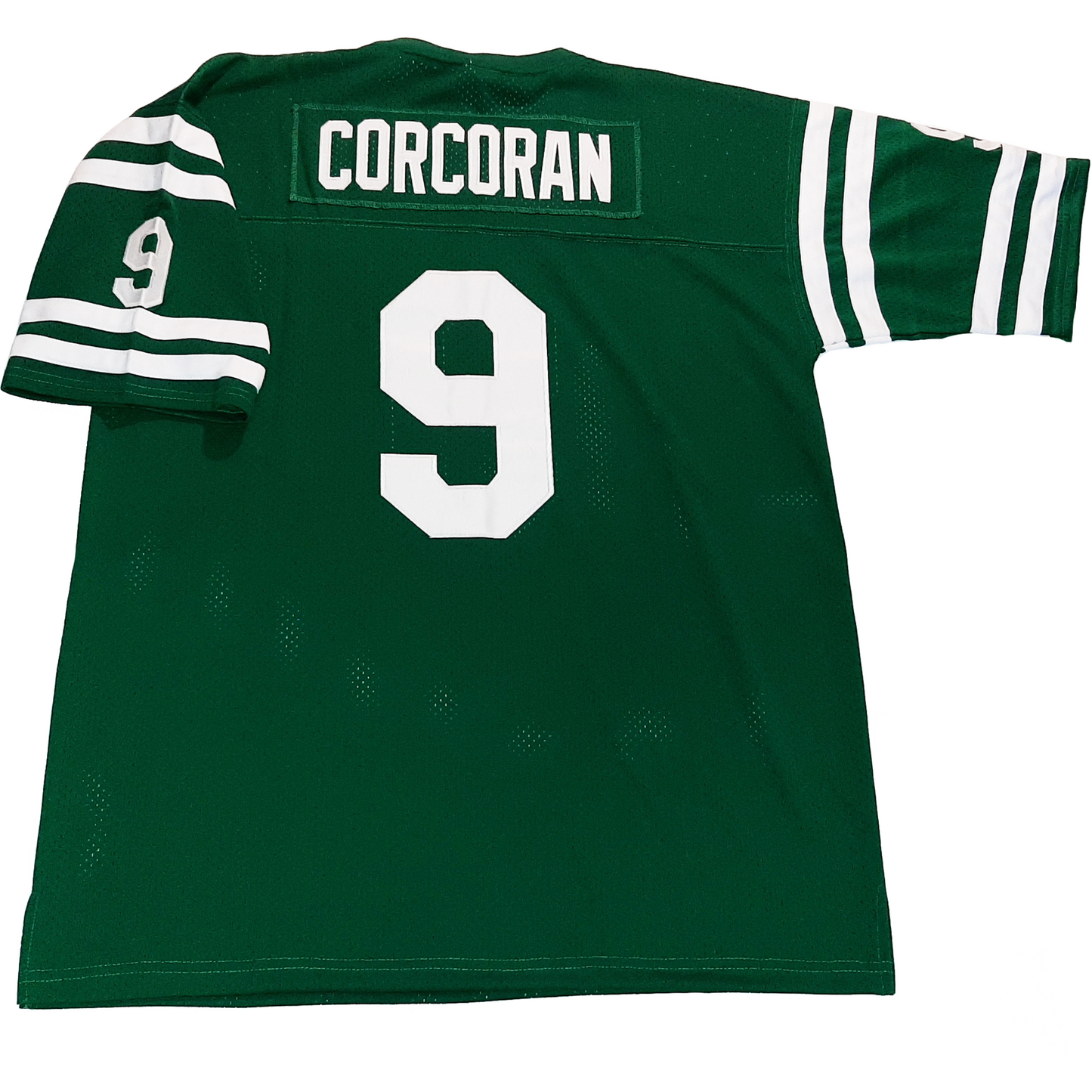Pottstown Firebirds Jersey green back white lettering and numeral #9 Corcoran Royal Retros