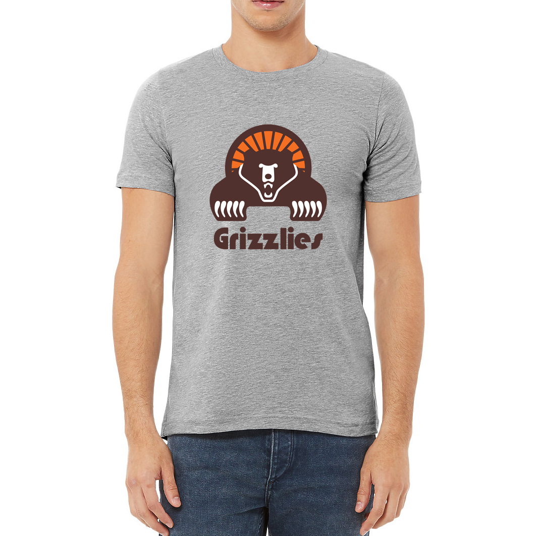 Memphis WFL Grizzlies  T-shirt grey  Royal Retros