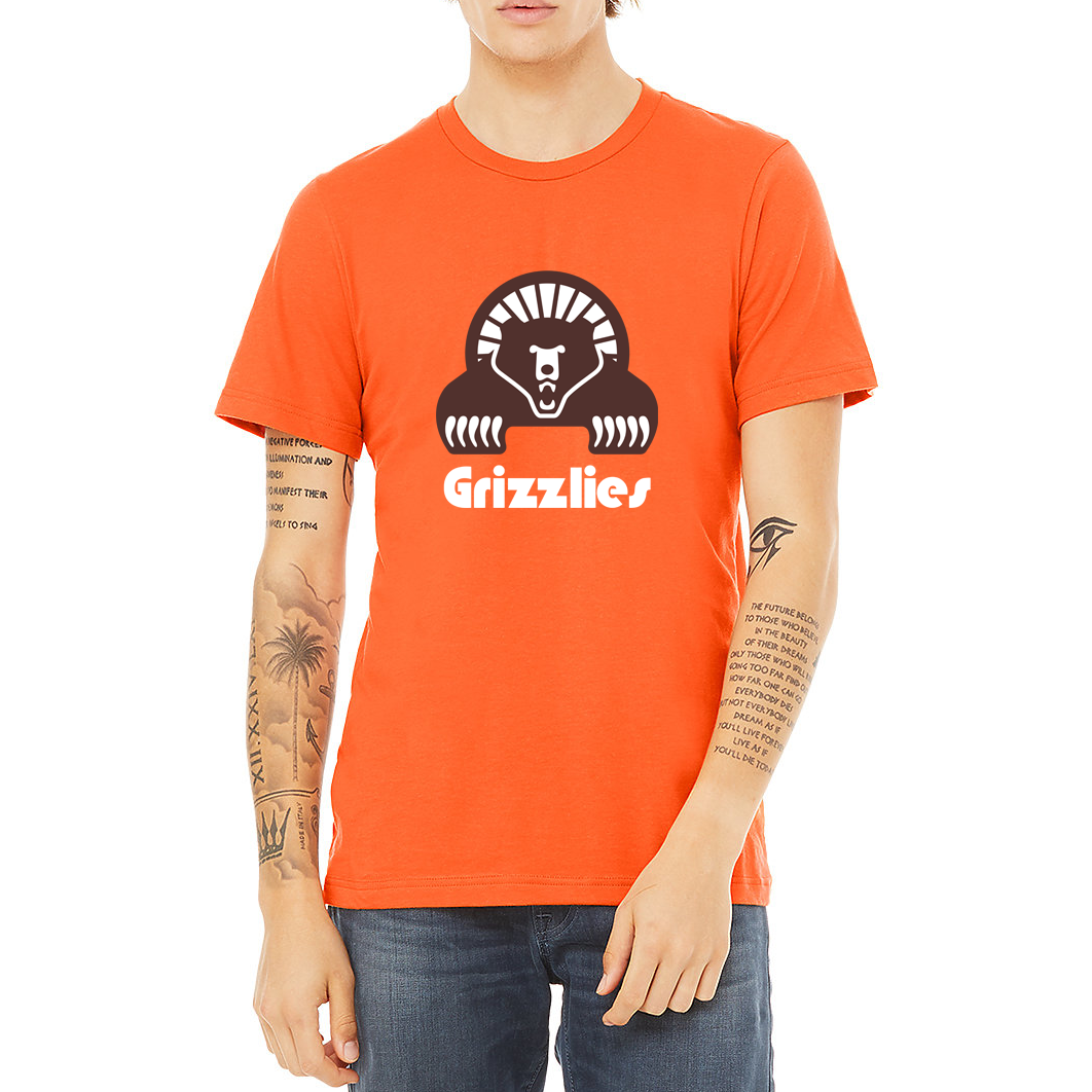 Memphis WFL Grizzlies  T-shirt orange Royal Retros