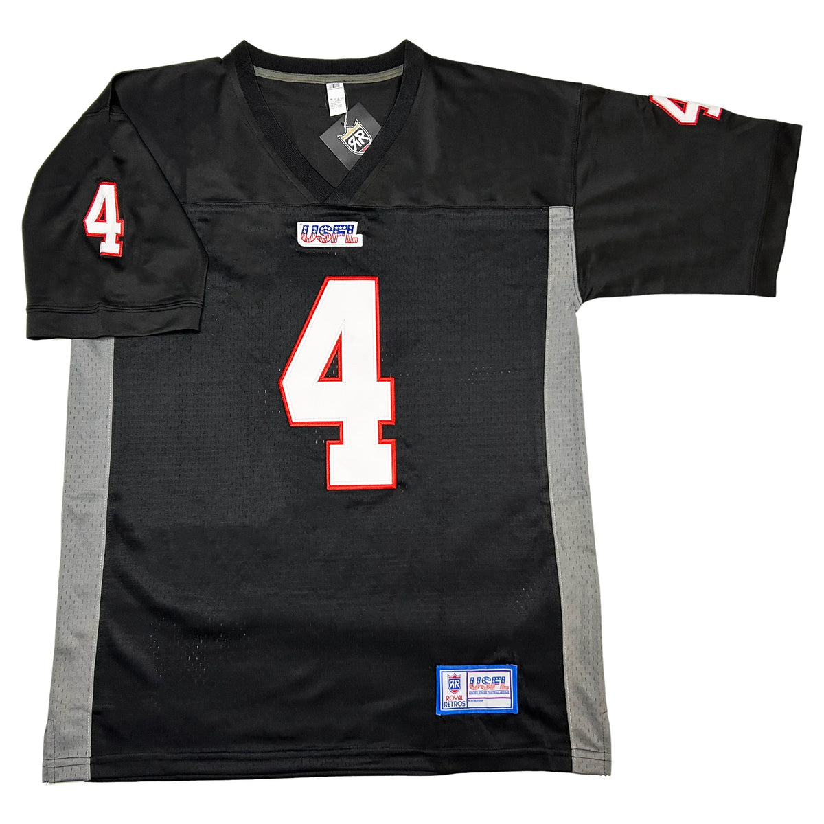 Houston Gamblers USFL Remix Jersey black #4 Royal Retros