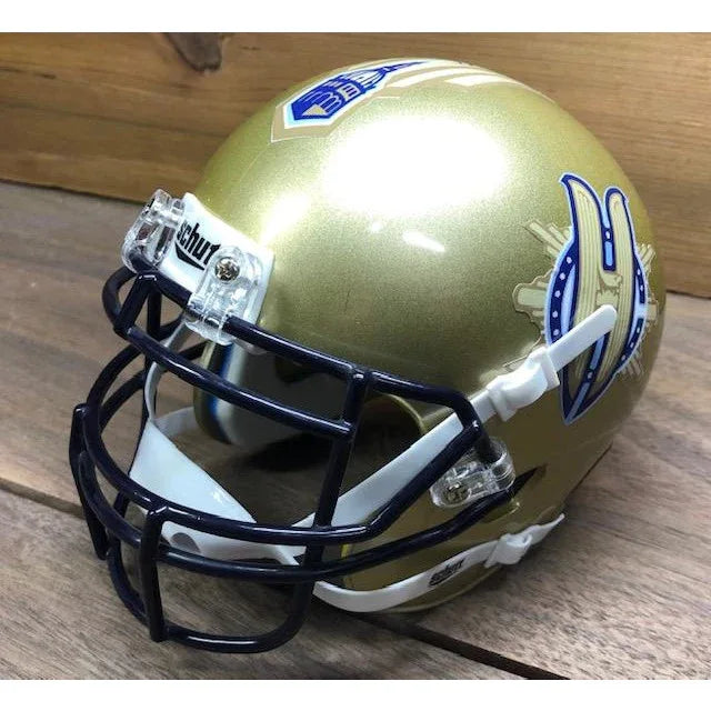 Gold Hartford Colonials Mini Helmet with blue accents for collectors and fans